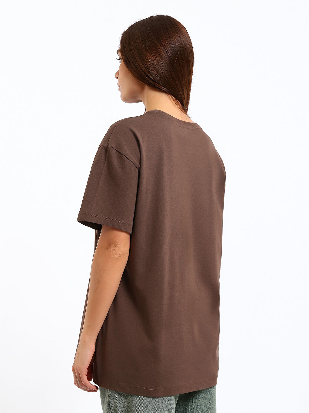 Crew Neck Baby Yoda Printed Women's T-Shirt-4