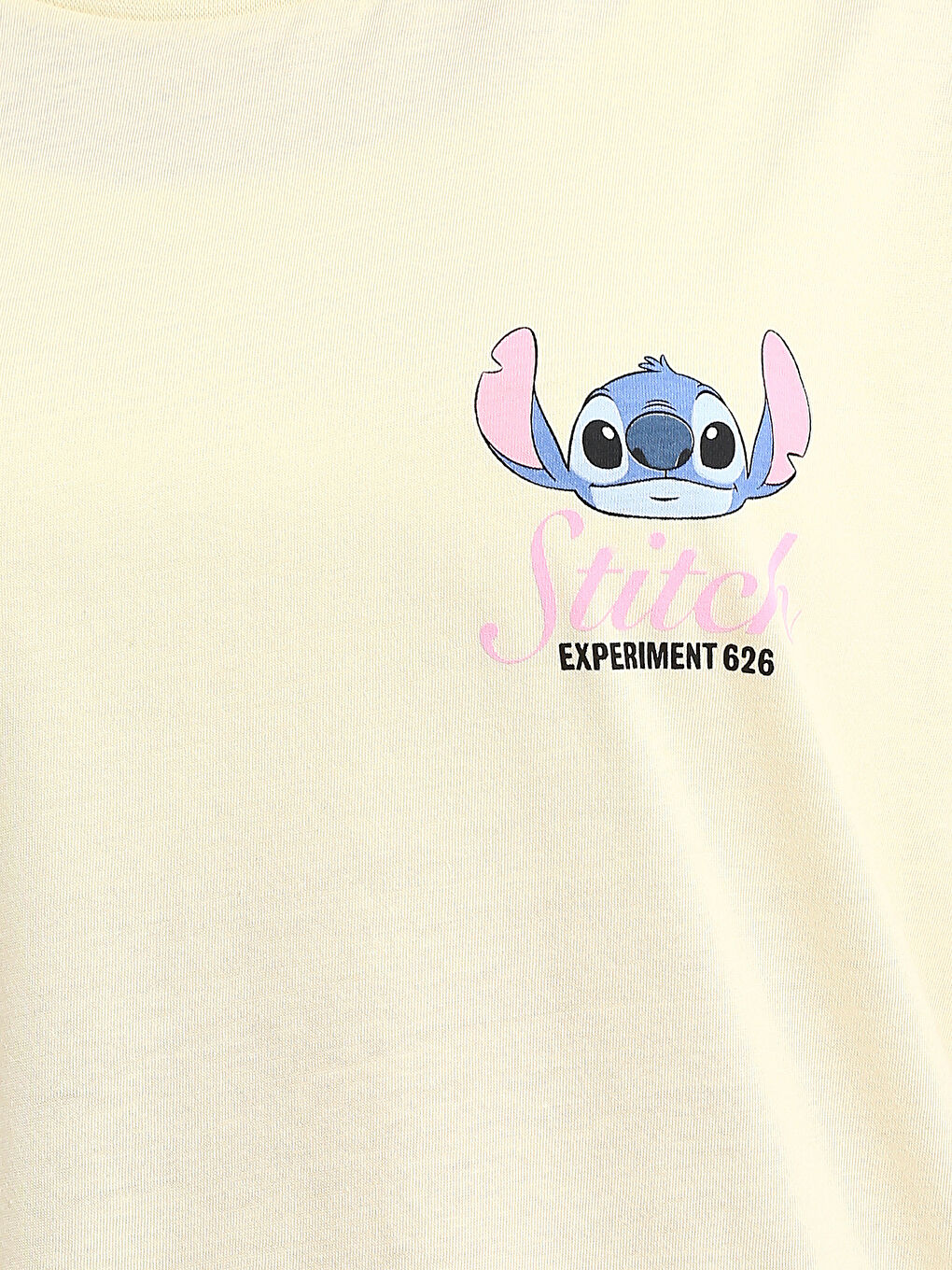 Crew Neck Stitch Printed Women's T-Shirt-2