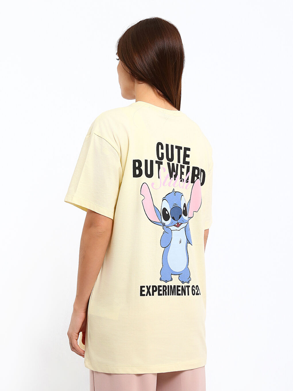 Crew Neck Stitch Printed Women's T-Shirt-4