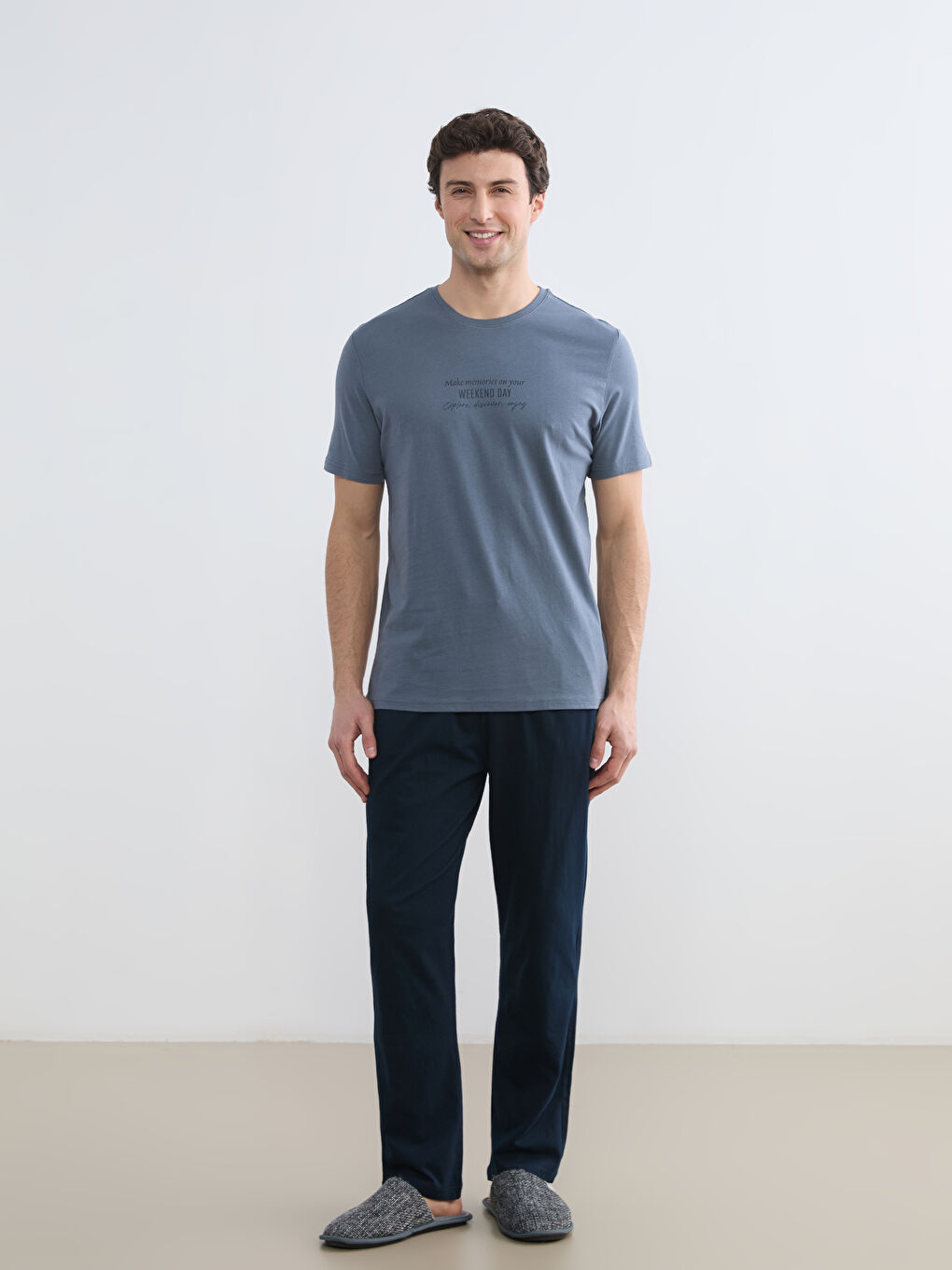 Standardni fit muški pidžama komplet