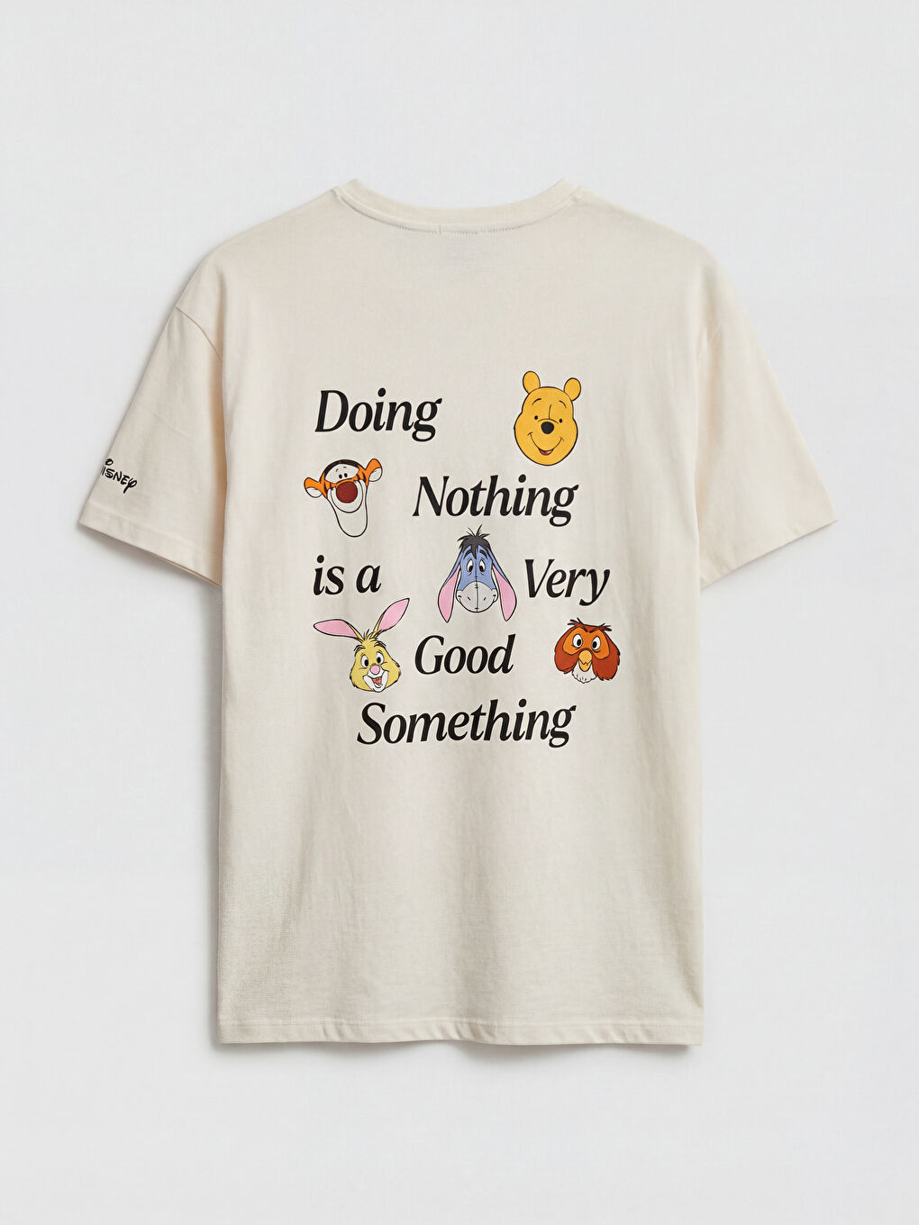 Crew Neck Winnie the Pooh Printed Women's T-Shirt-1