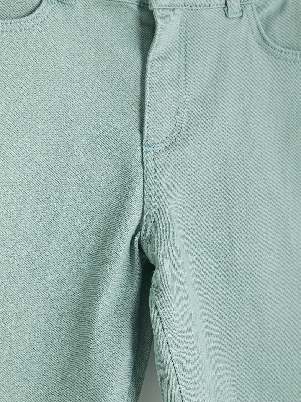 Yeşil Regular Fit Erkek Çocuk Jean Şort-3