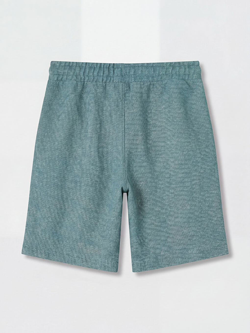 Yeşil Beli Lastikli Regular Fit Erkek Çocuk Şort-1