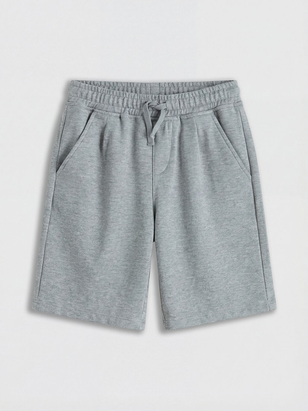 Gri Beli Lastikli Erkek Çocuk Şort