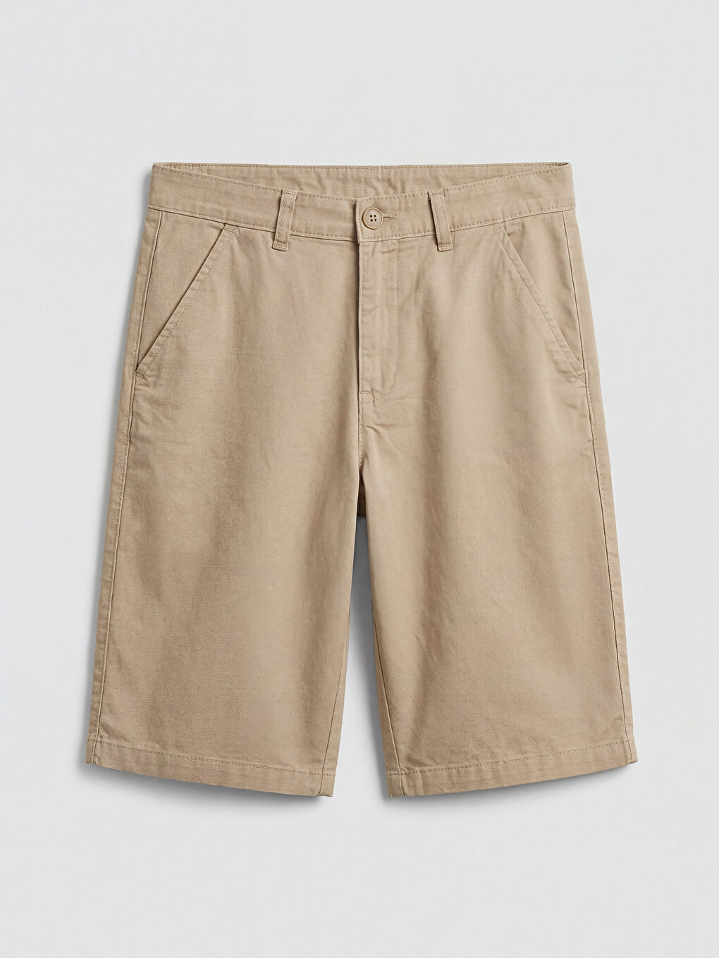 Bej Erkek Çocuk Gabardin Şort