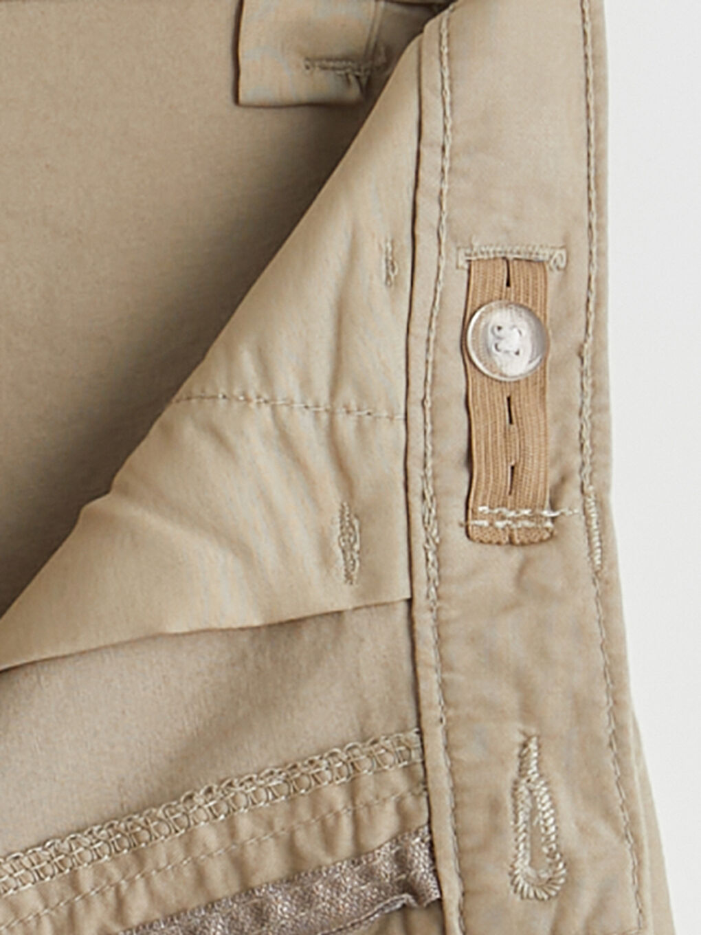 Bej Erkek Çocuk Gabardin Şort-2