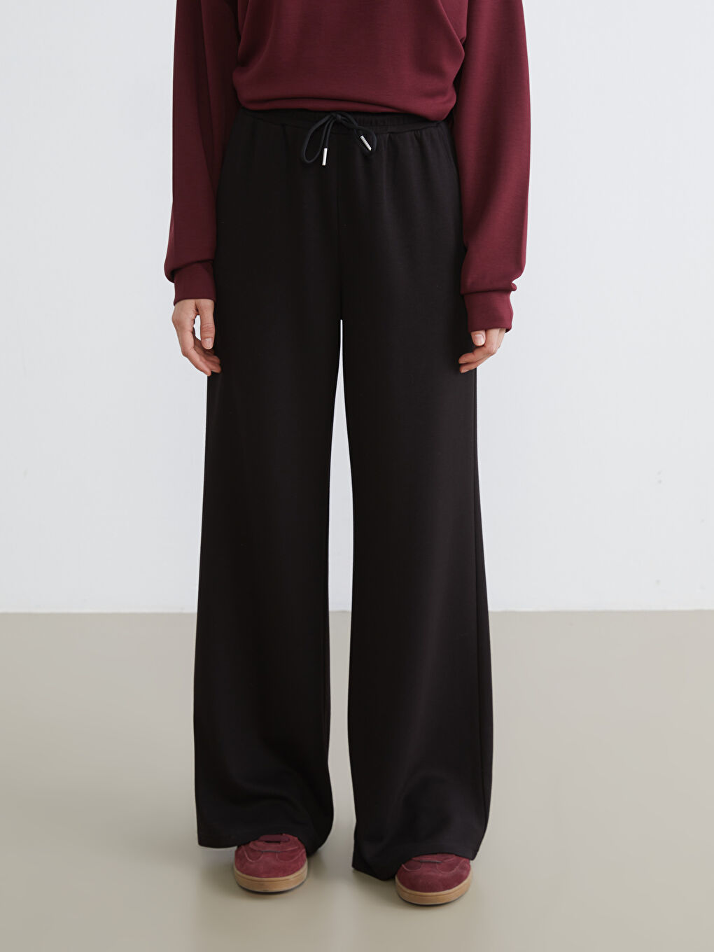 Women's Straight Wide Leg Sweatpants-1