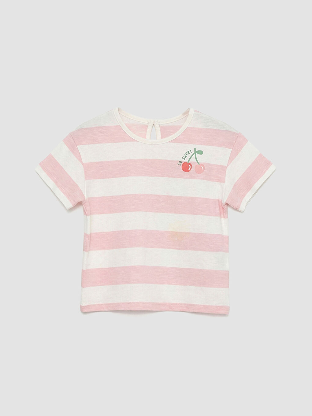 تي شيرت مُخَطَّط للبنات الرضع مع ليقنز-1