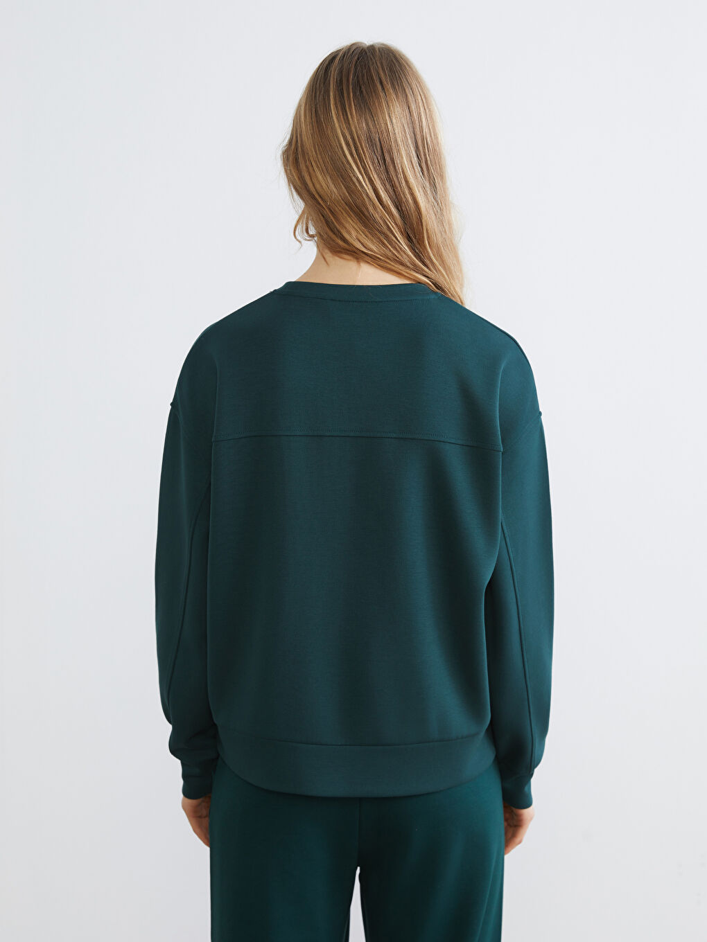 Sweat-shirt VERT Femme-3