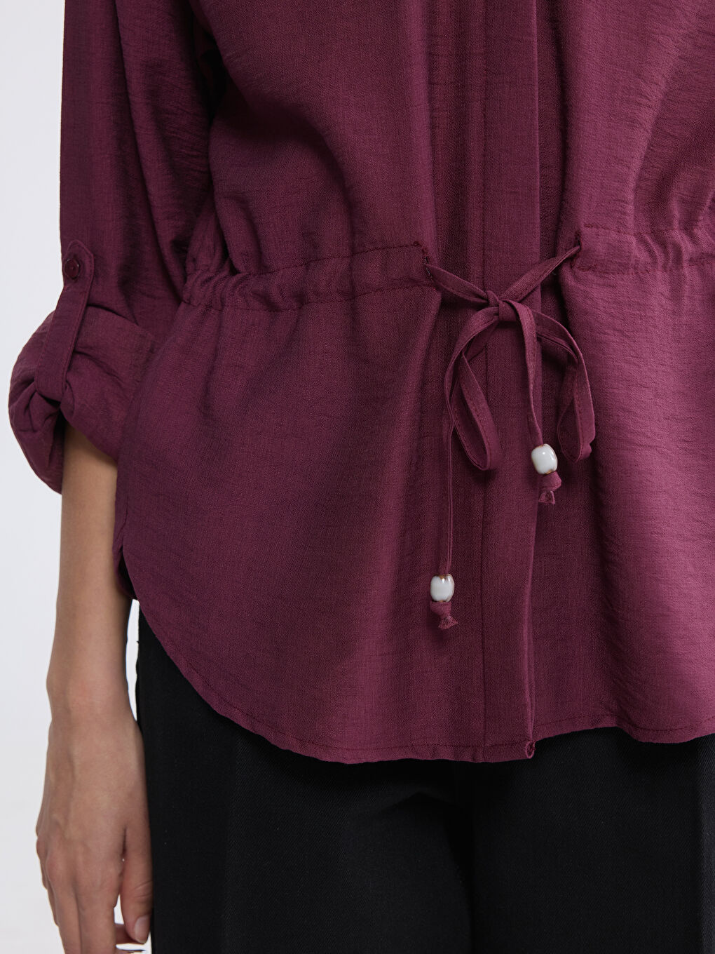 قميص نسائي بخصر مكشكش-2