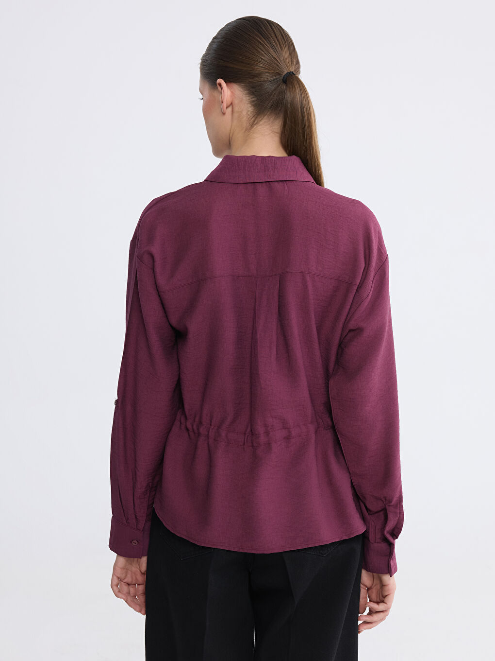 قميص نسائي بخصر مكشكش-3