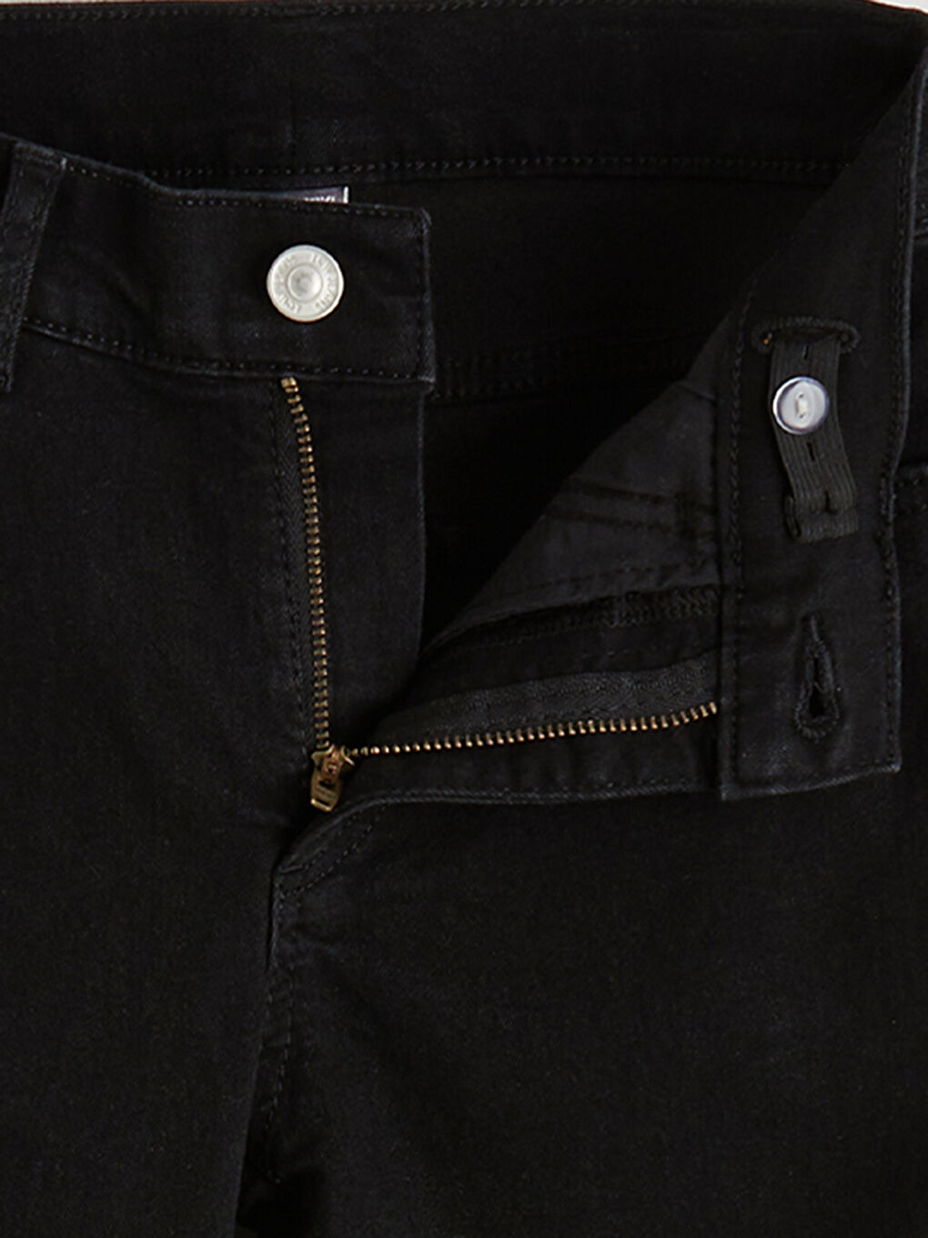 Siyah Slim Fit Erkek Çocuk Jean Pantolon-2