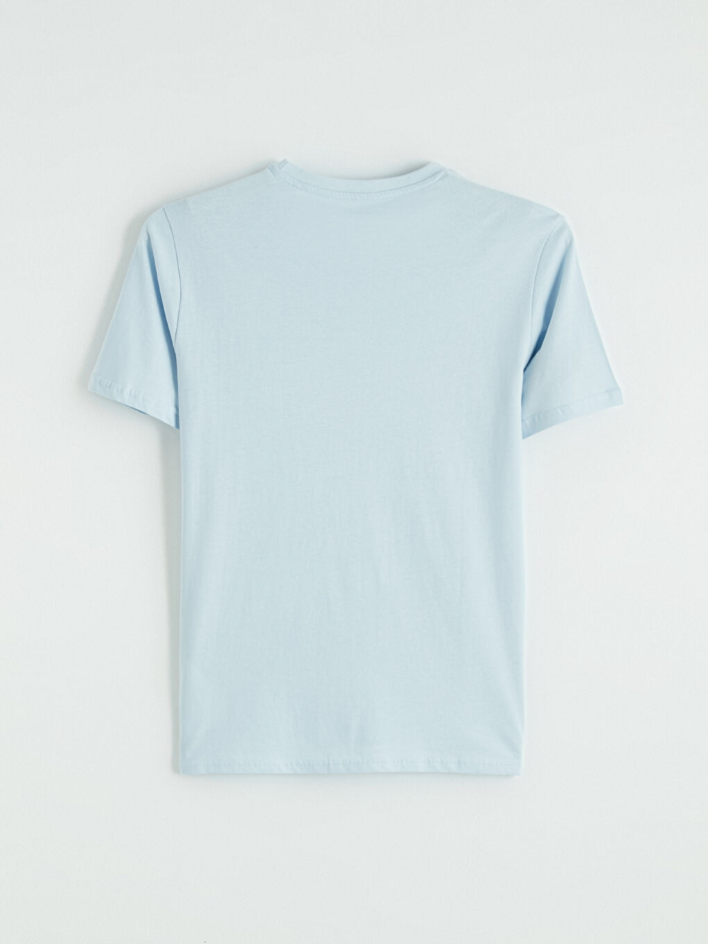 Мужчины Голубой Футболка-2