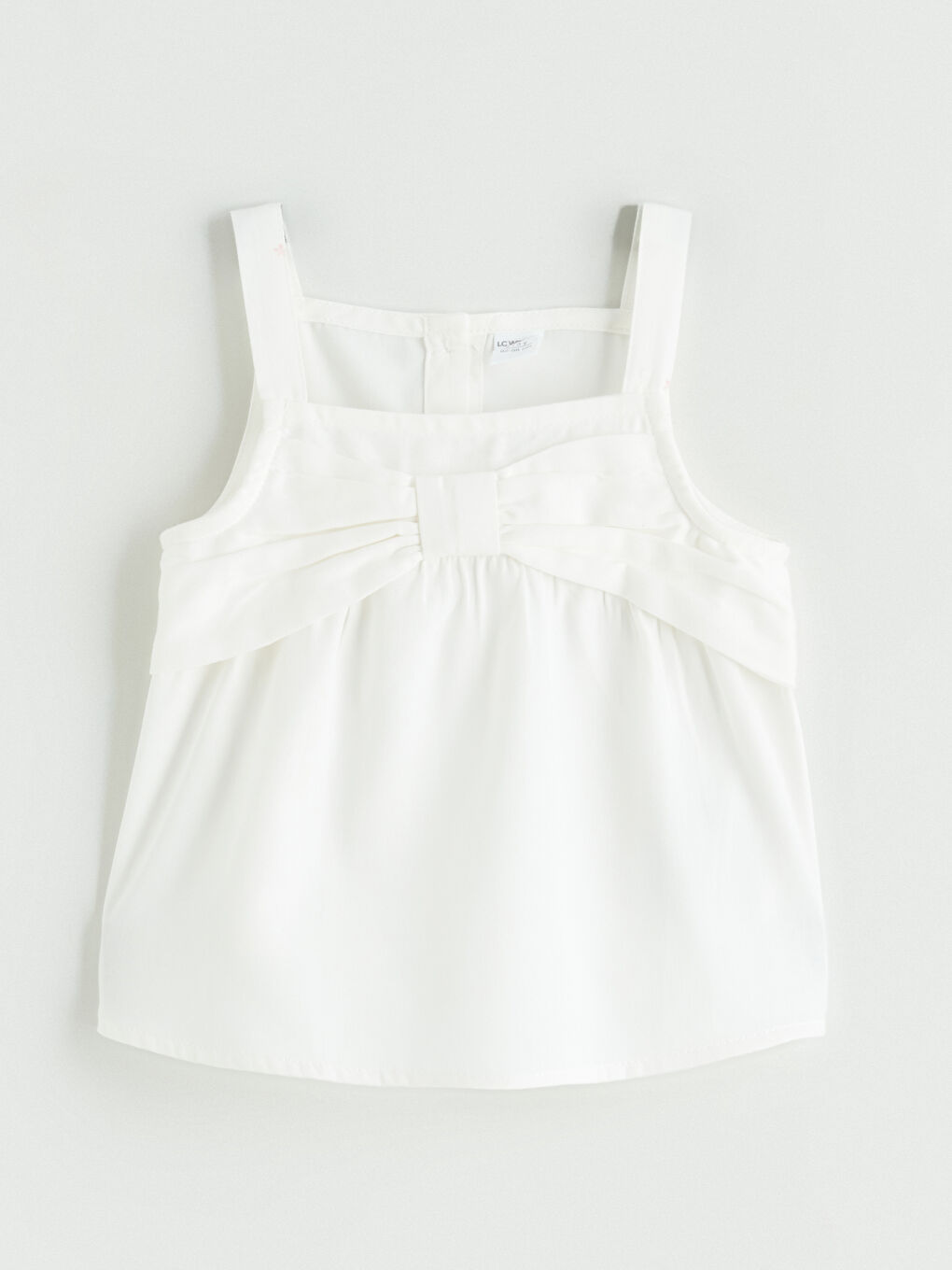 Ekru Kare Yaka Kız Çocuk Bluz-2