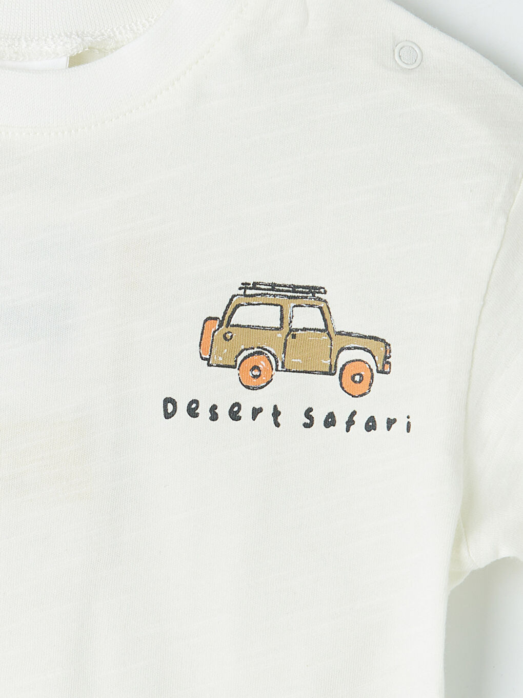 Ekru Baskılı Erkek Bebek Takım-5