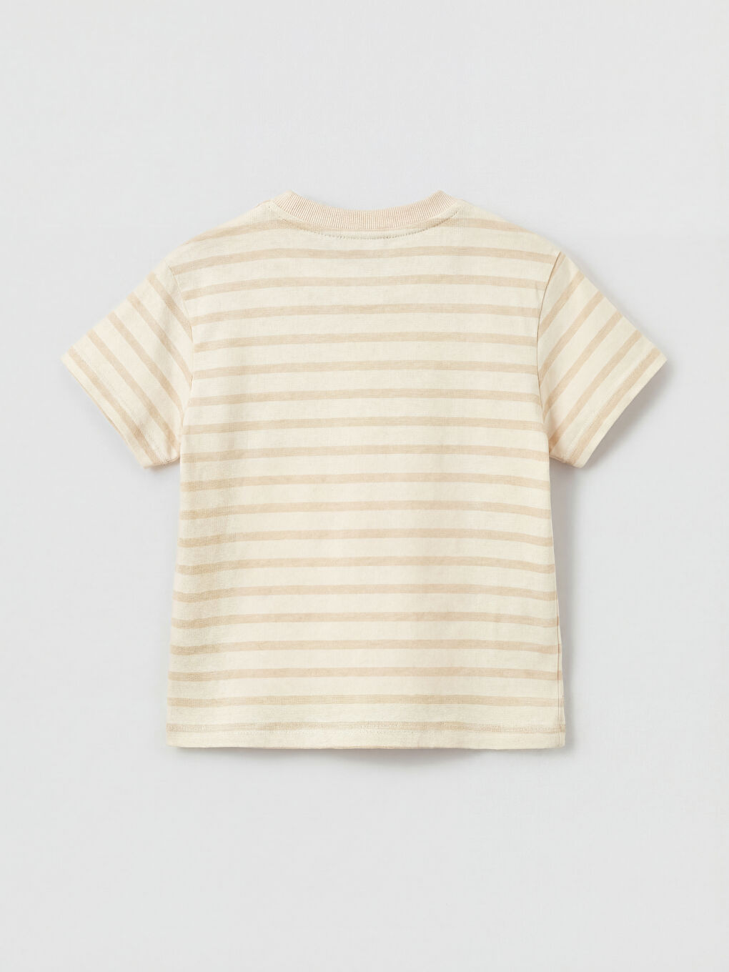 Ekru Çizgili Erkek Bebek Takım-2