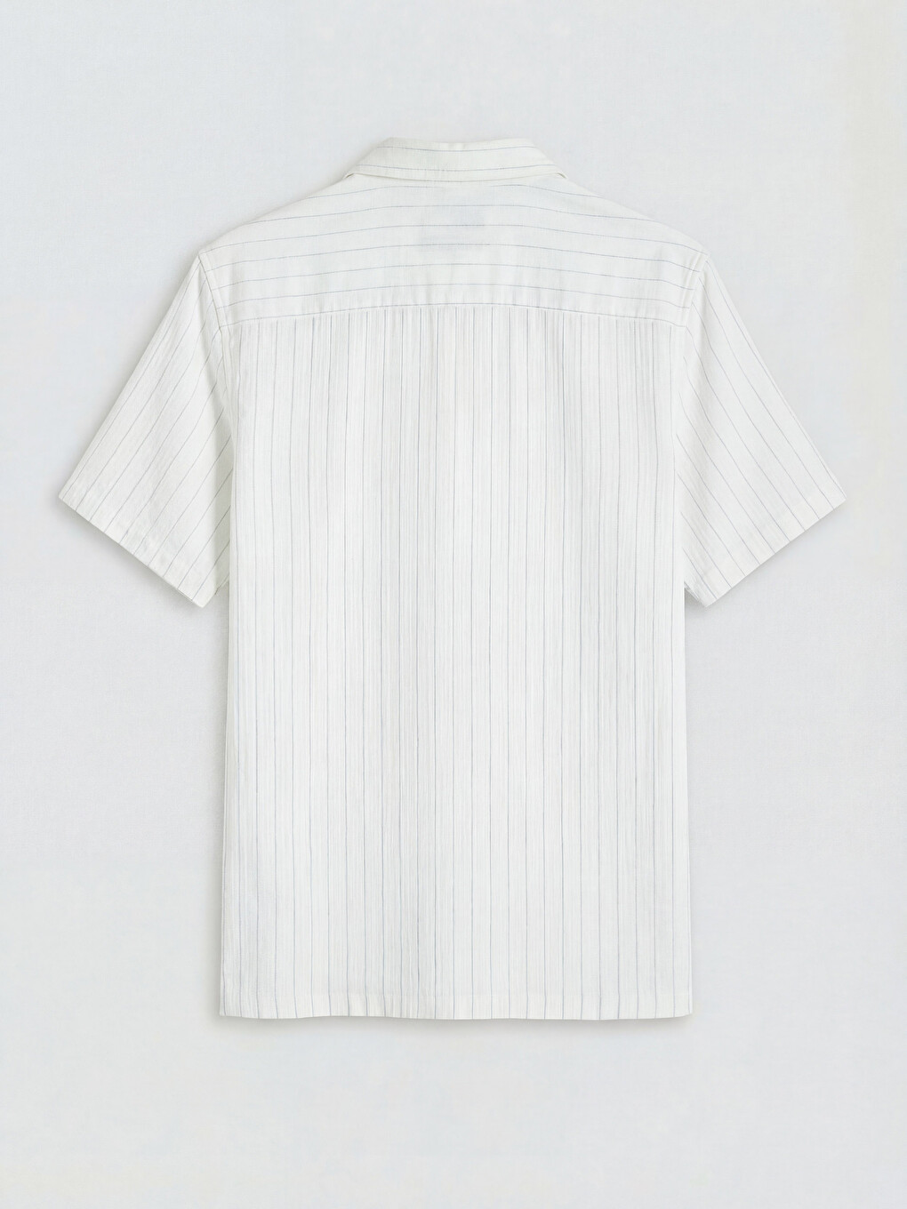 Regular Fit Striped Muslin Men's Shirt-3