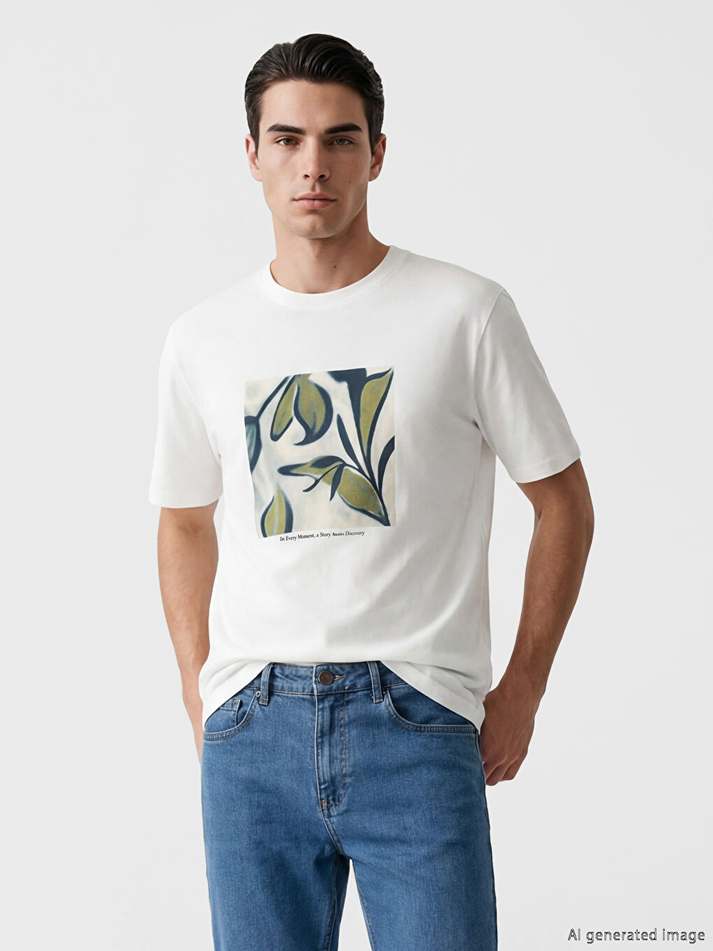 Crew Neck Short Sleeve Men's T-Shirt