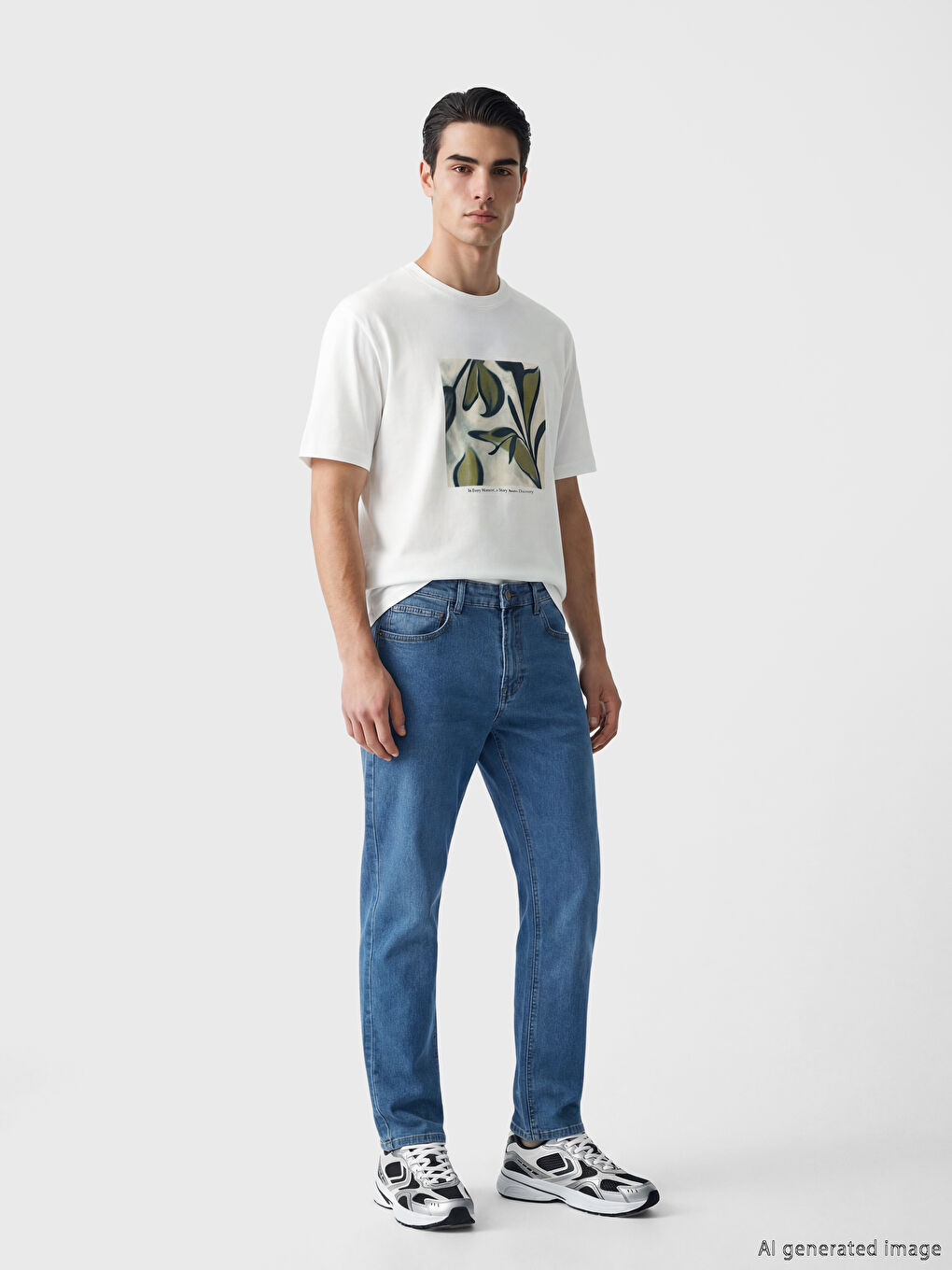 Crew Neck Short Sleeve Men's T-Shirt-1