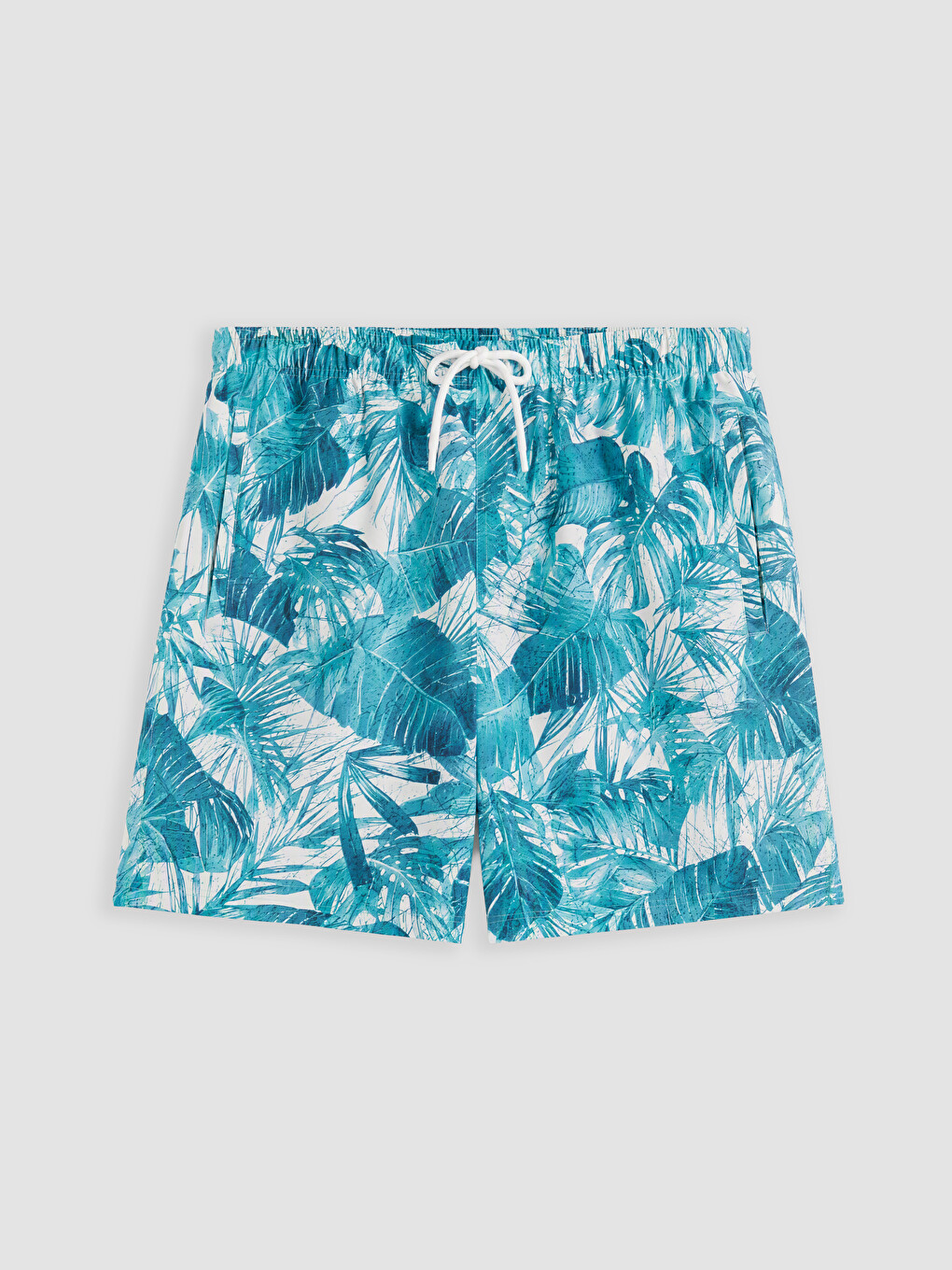 Short Length Patterned Men's Sea Shorts-4