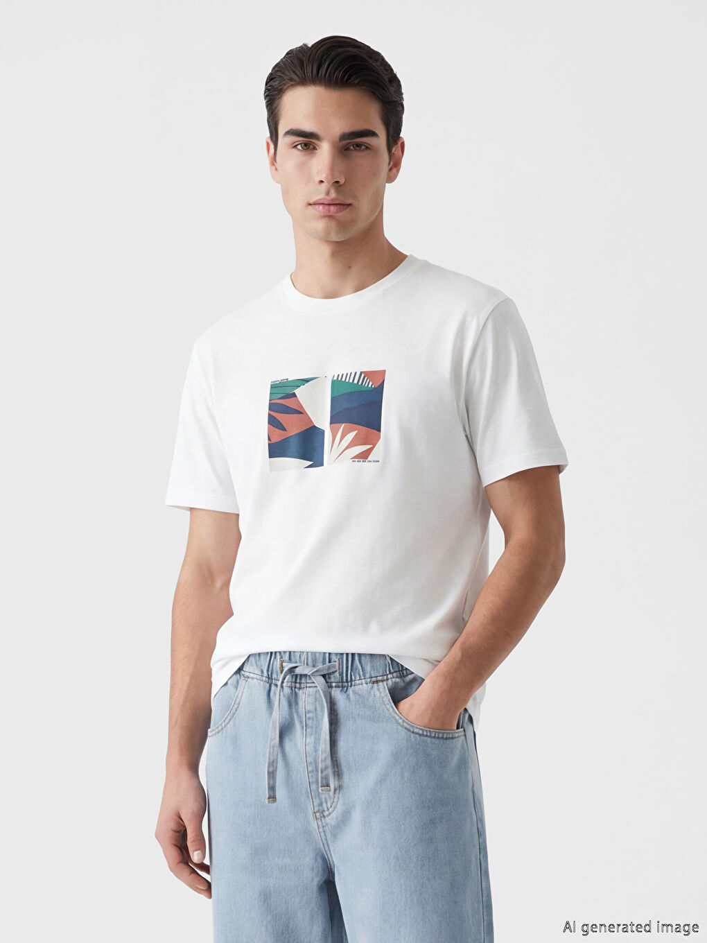 Crew Neck Short Sleeve Men's T-Shirt