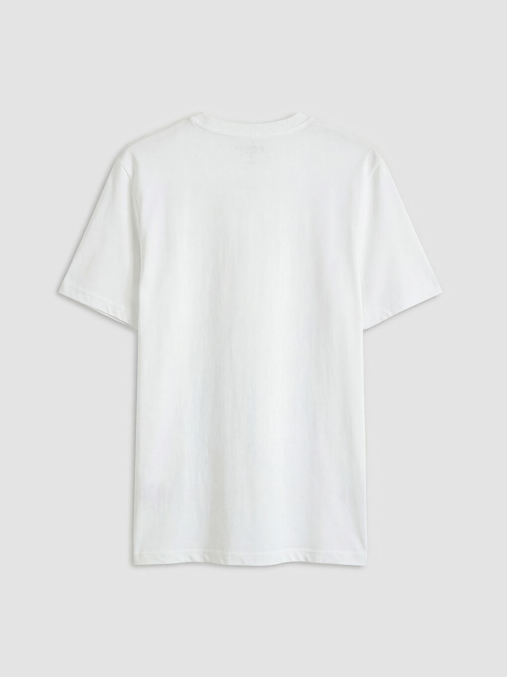 تي شيرت رجالي مطبوع بياقة دائرية-7