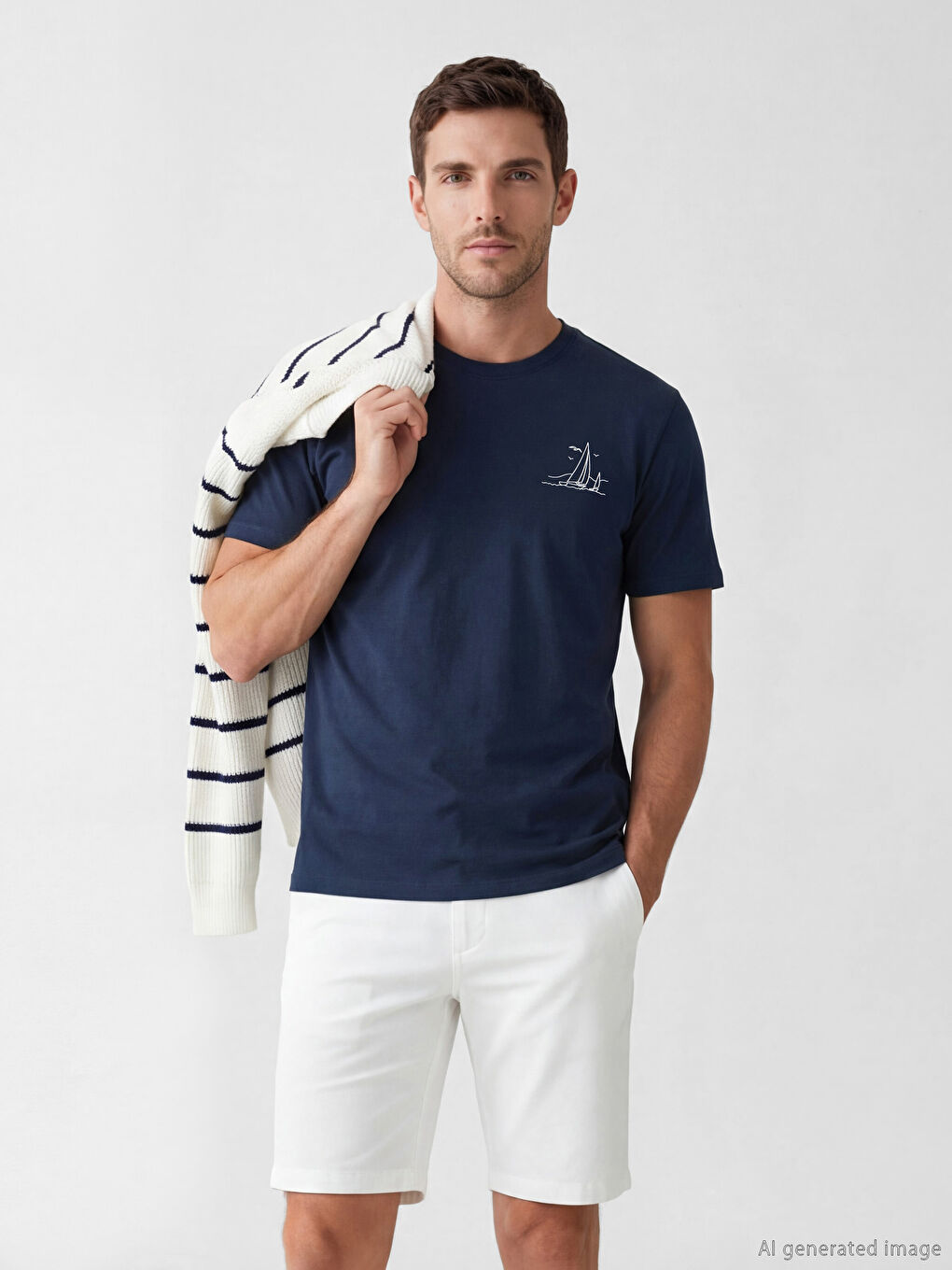 Crew Neck Printed Men's T-Shirt