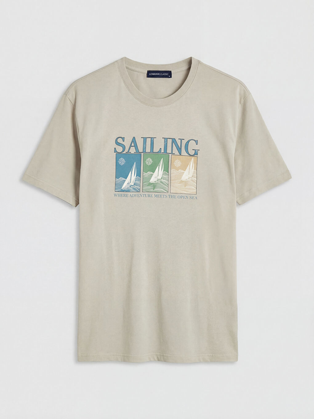 Crew Neck Printed Men's Jersey T-Shirt-4