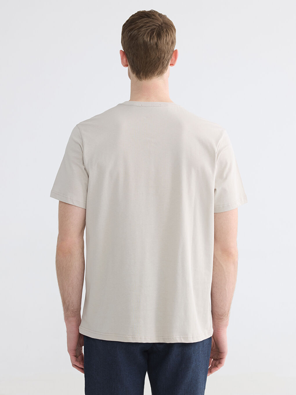 Crew Neck Printed Men's Jersey T-Shirt-3