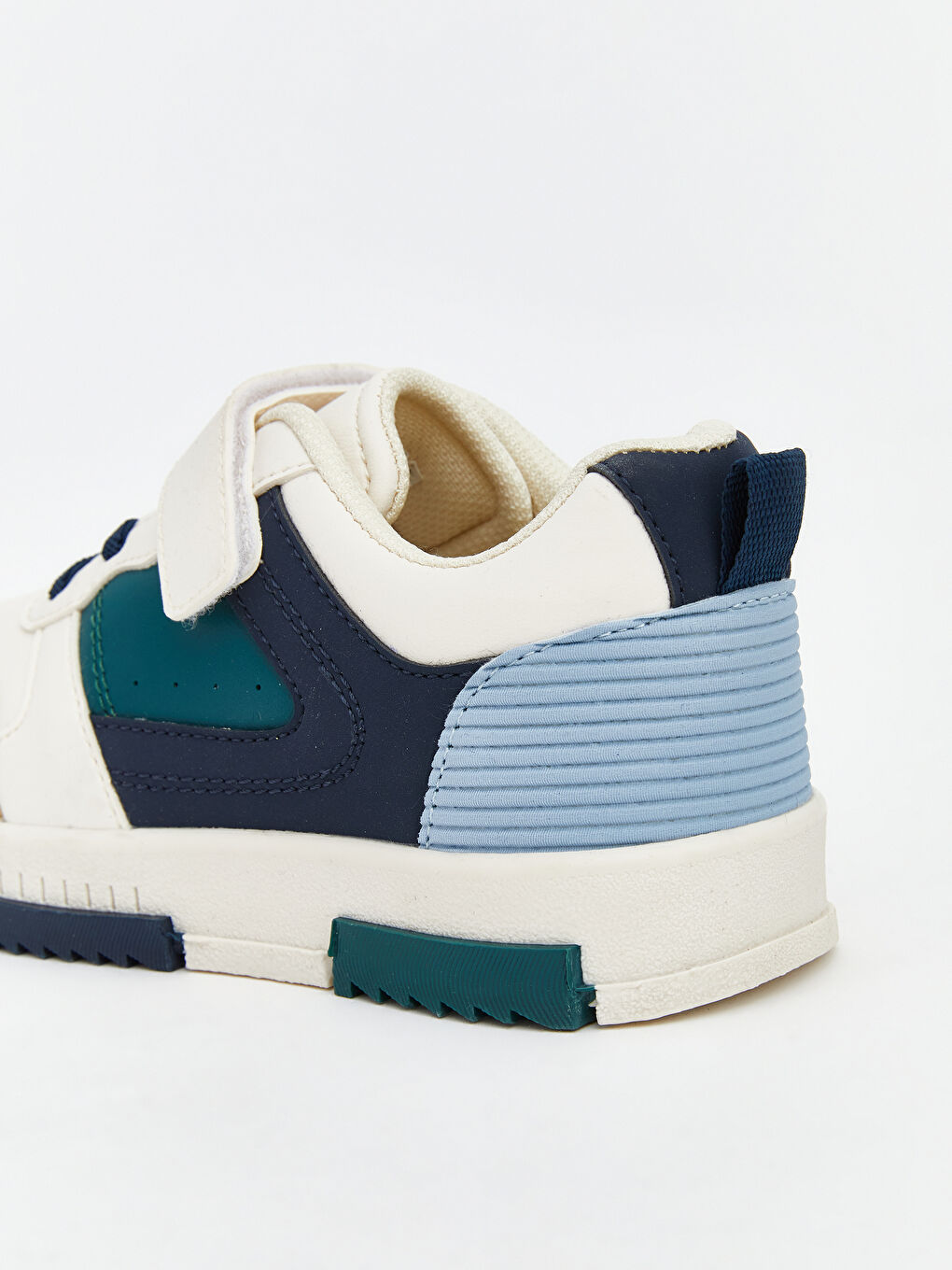 Ekru Bağcık ve Cırt Cırtlı Erkek Çocuk Spor Ayakkabı-4