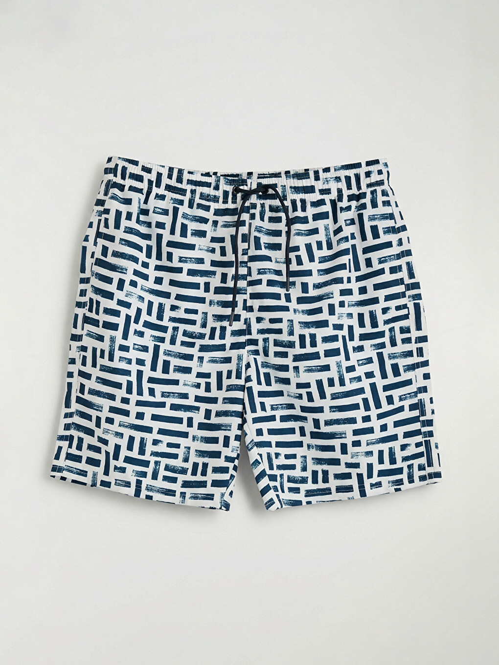 Knee Length Patterned Men's Swimming Shorts-3