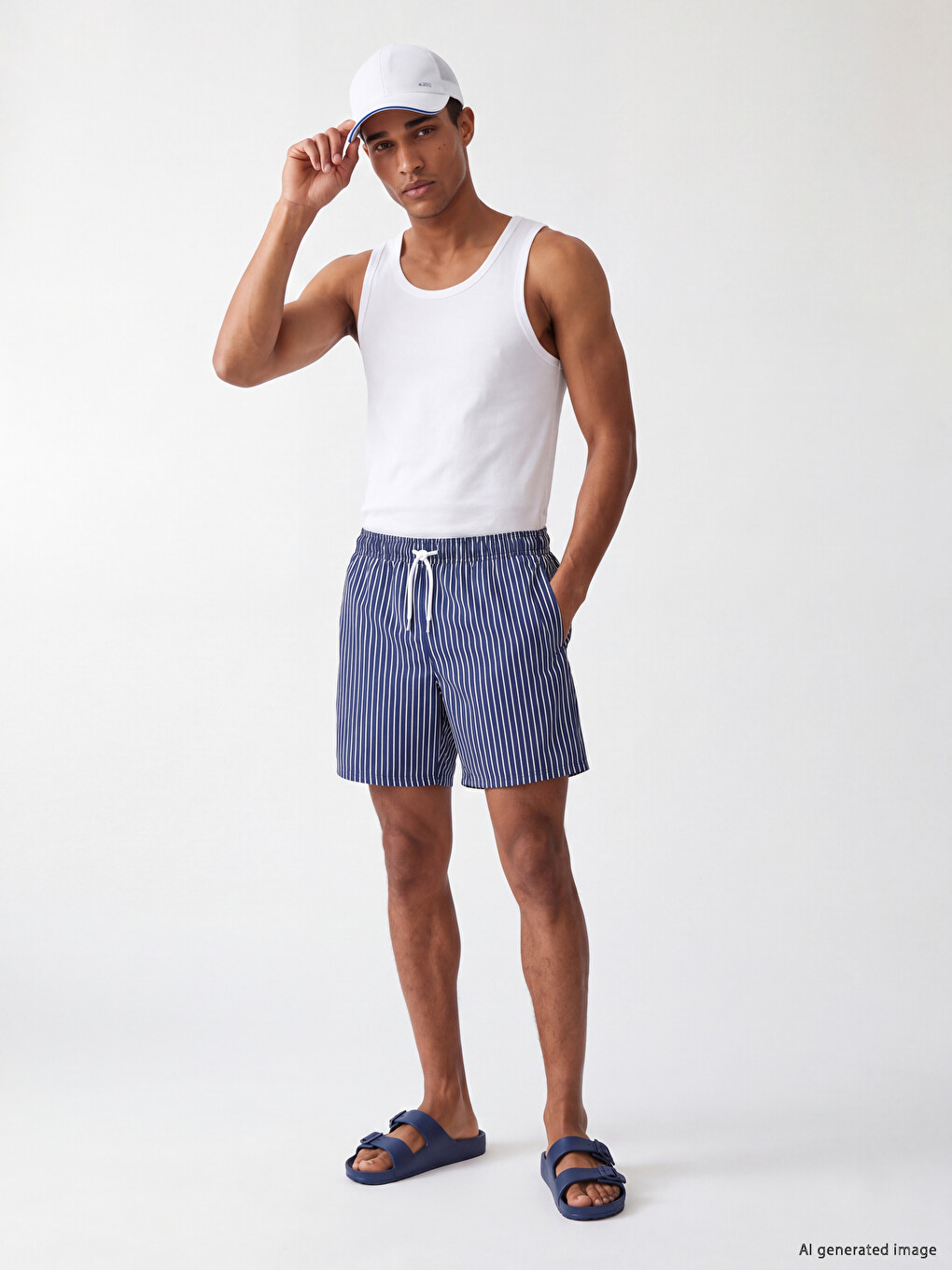 Short Patterned Men's Swimming Shorts