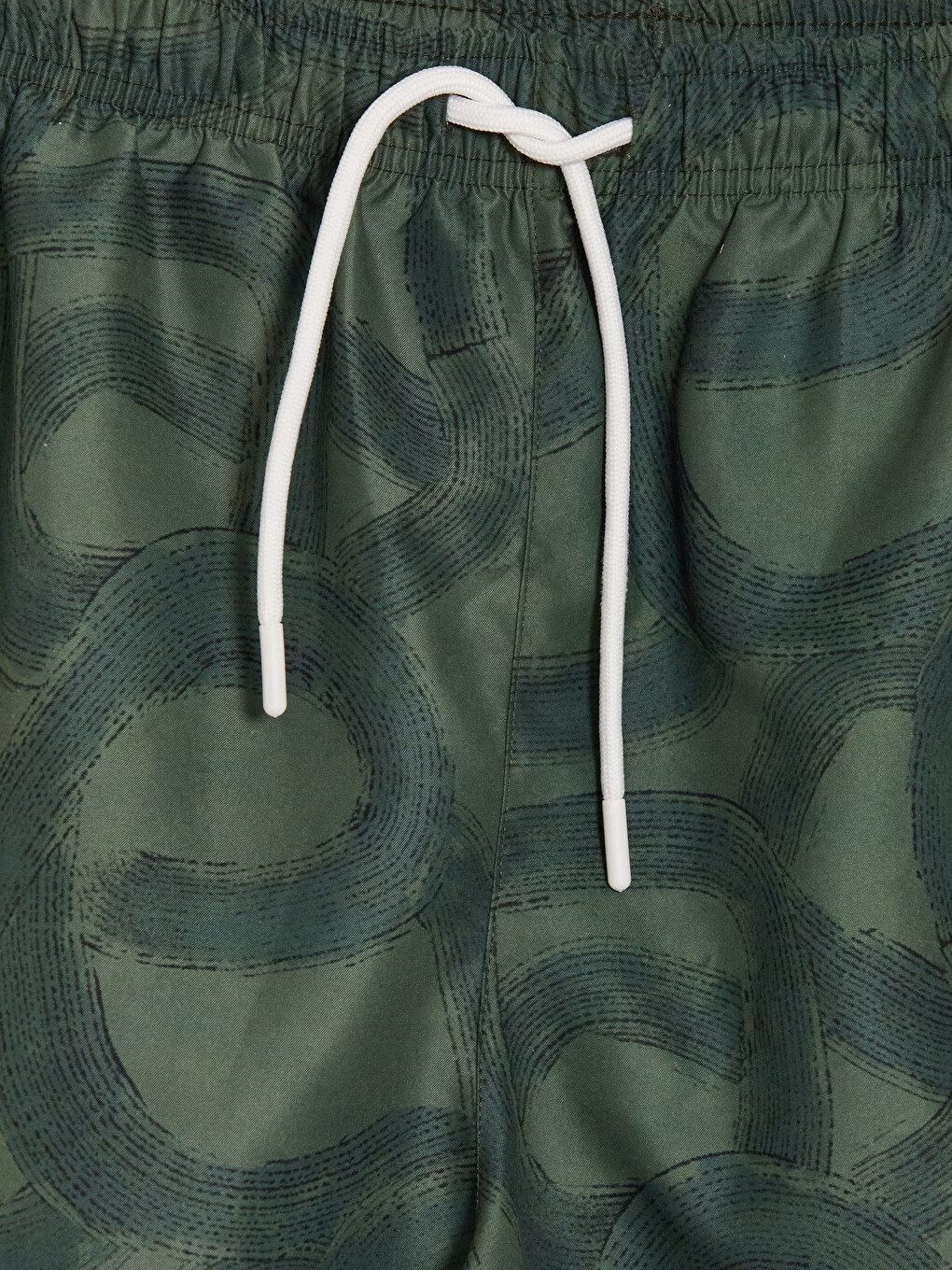 Short Length Patterned Men's Swim Shorts-2