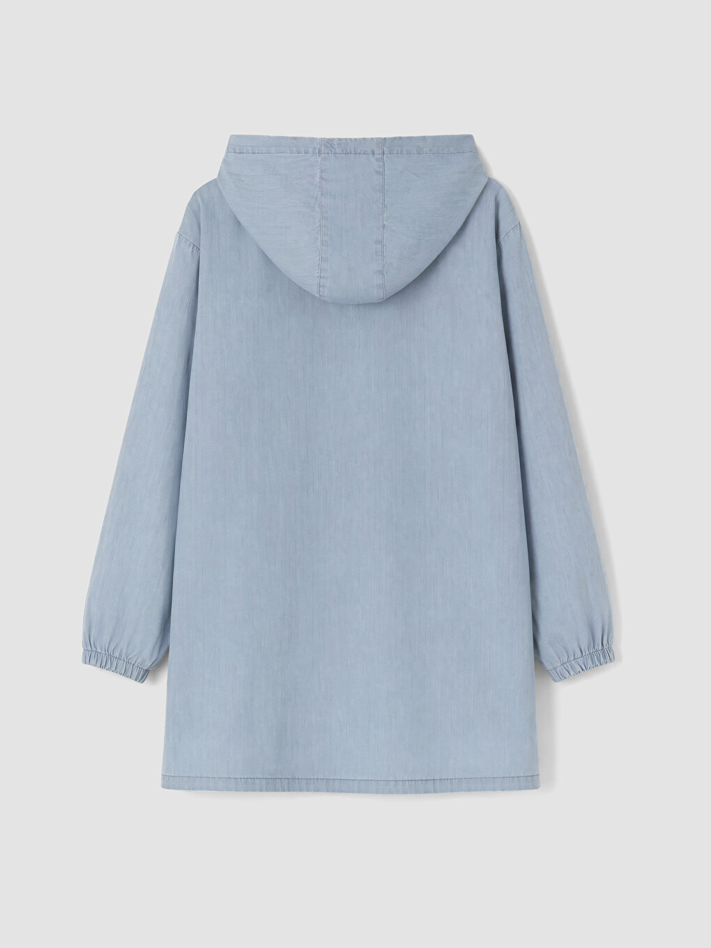 Women's Denim Tunic With Hood-11
