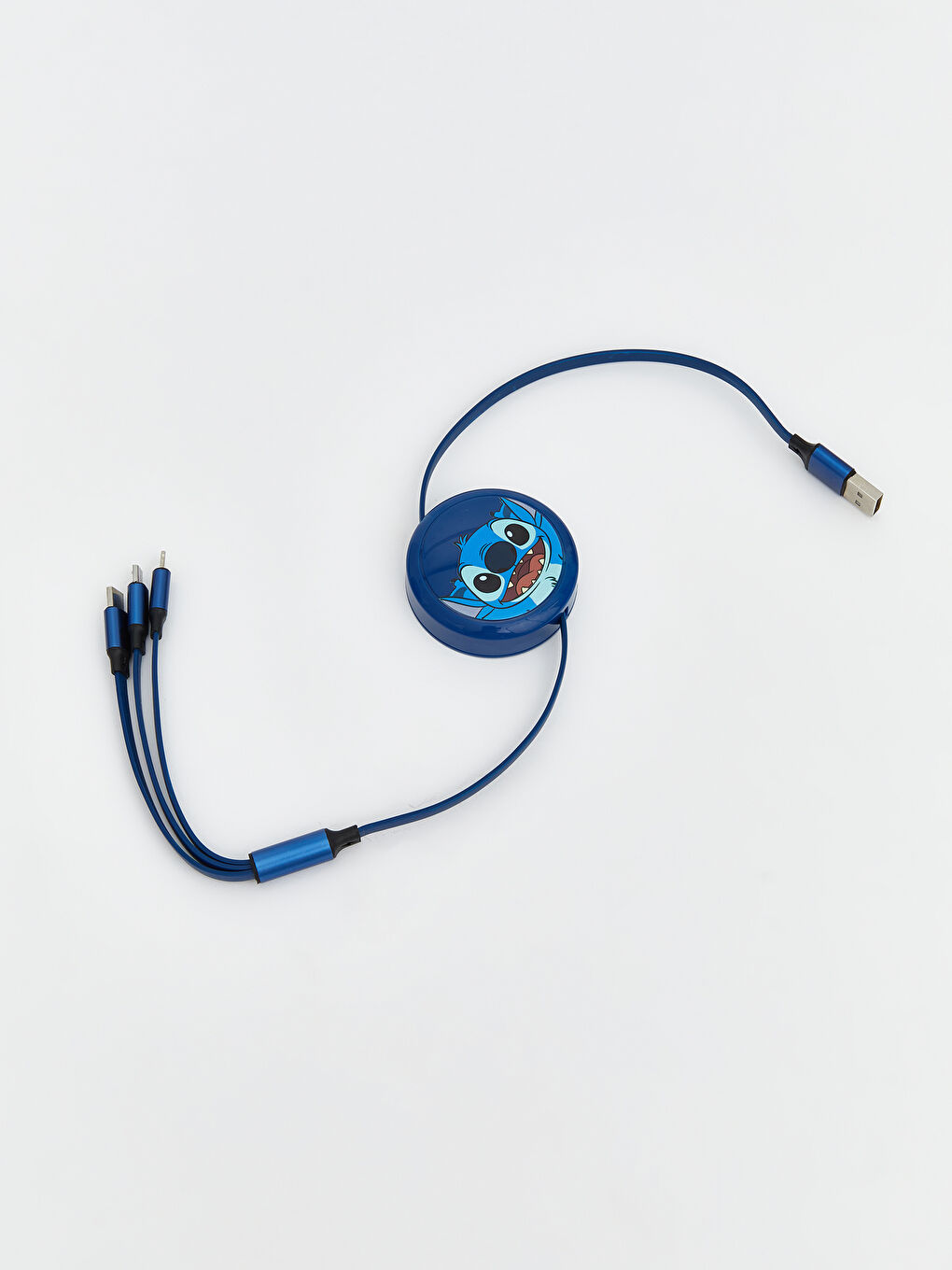 Stitch Figürlü Çoklu Şarj Kablosu-1