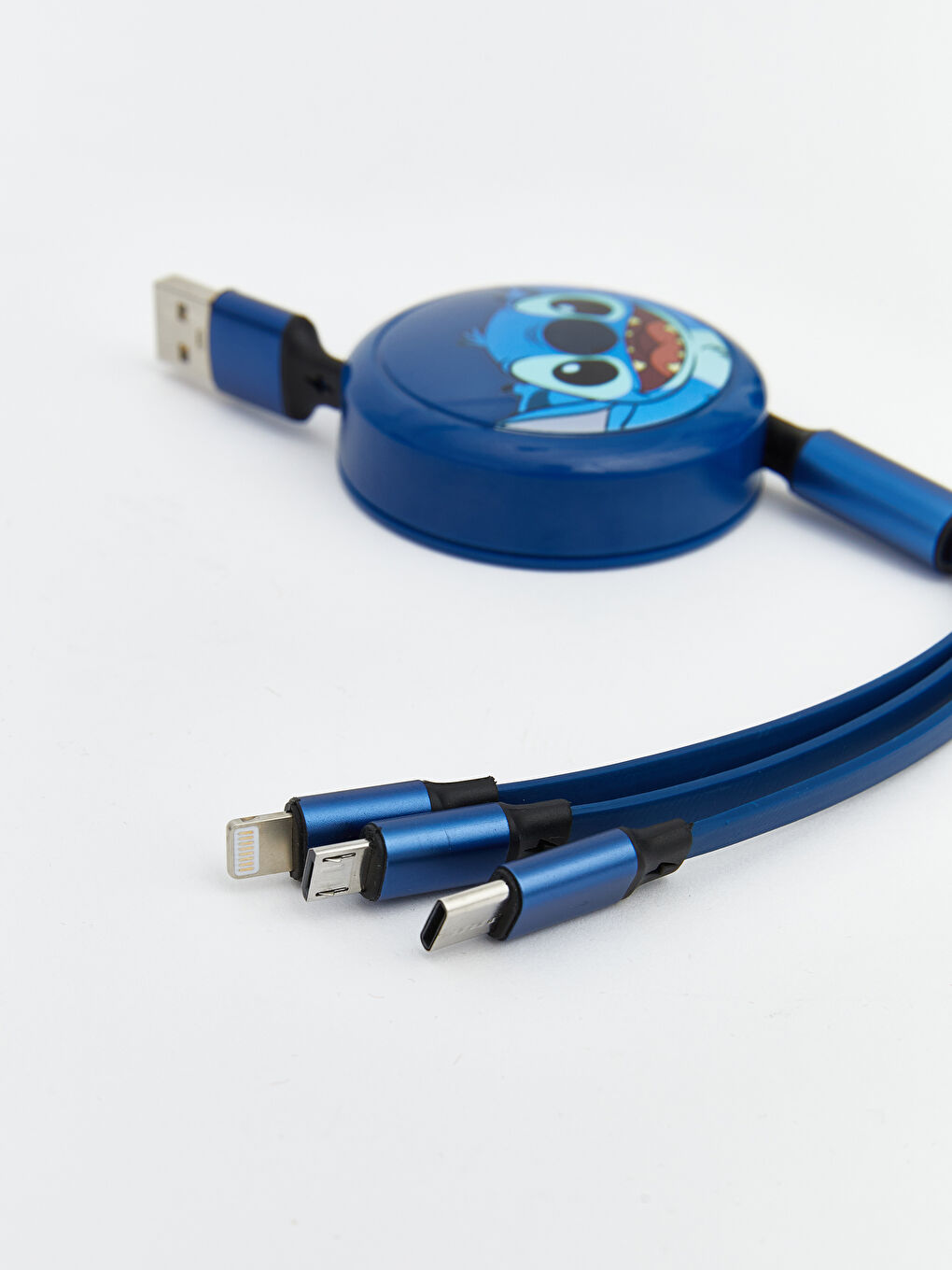 Stitch Figürlü Çoklu Şarj Kablosu-3