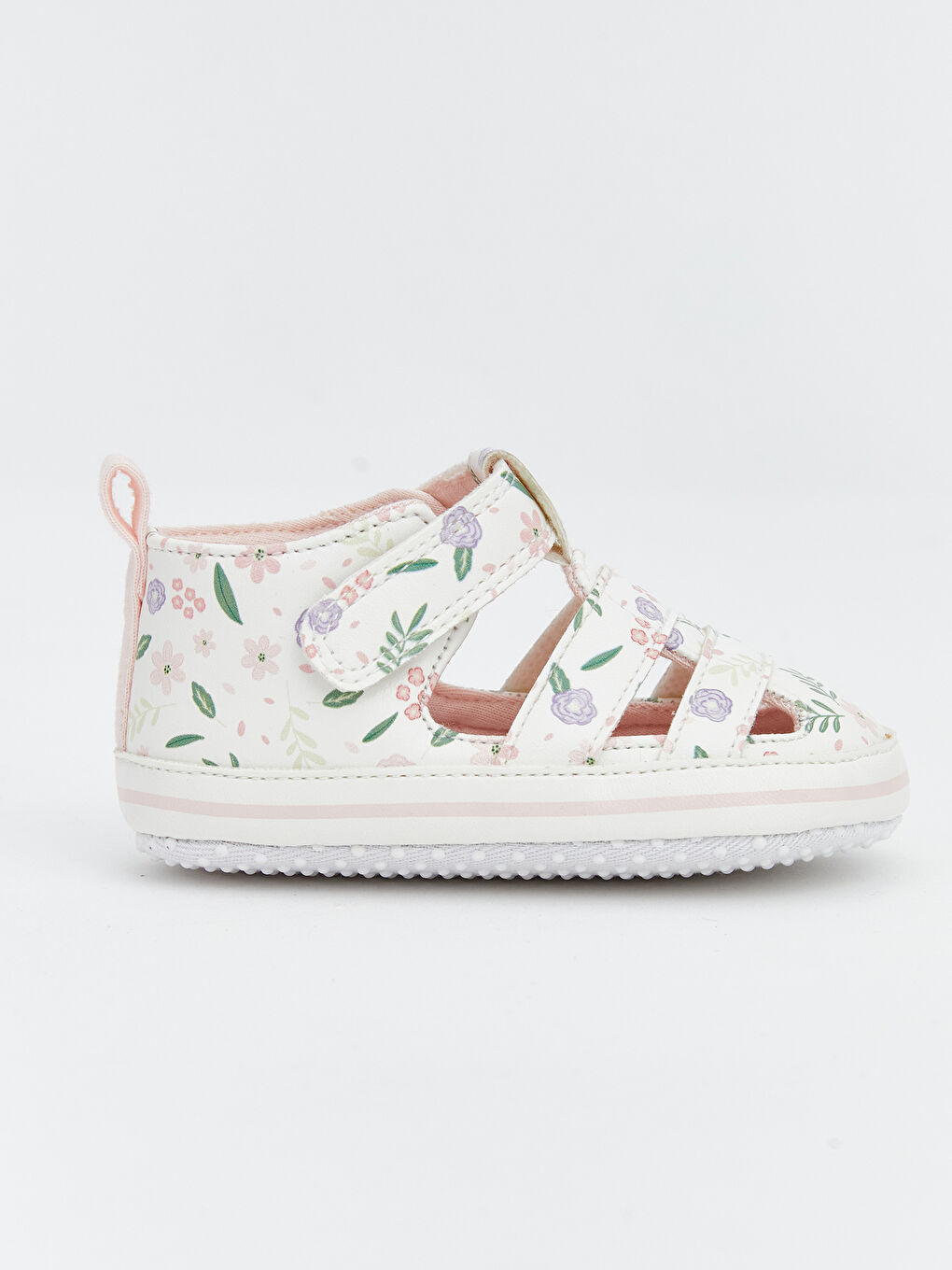 Hook and Loop Fastening Baby Girls' Sandals-1