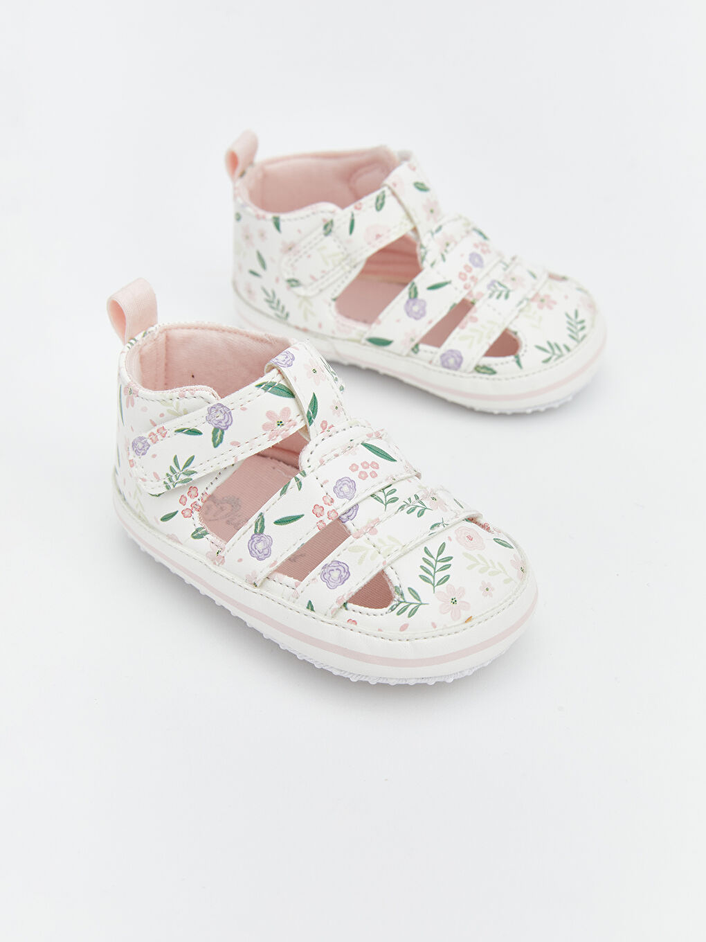 Hook and Loop Fastening Baby Girls' Sandals-2