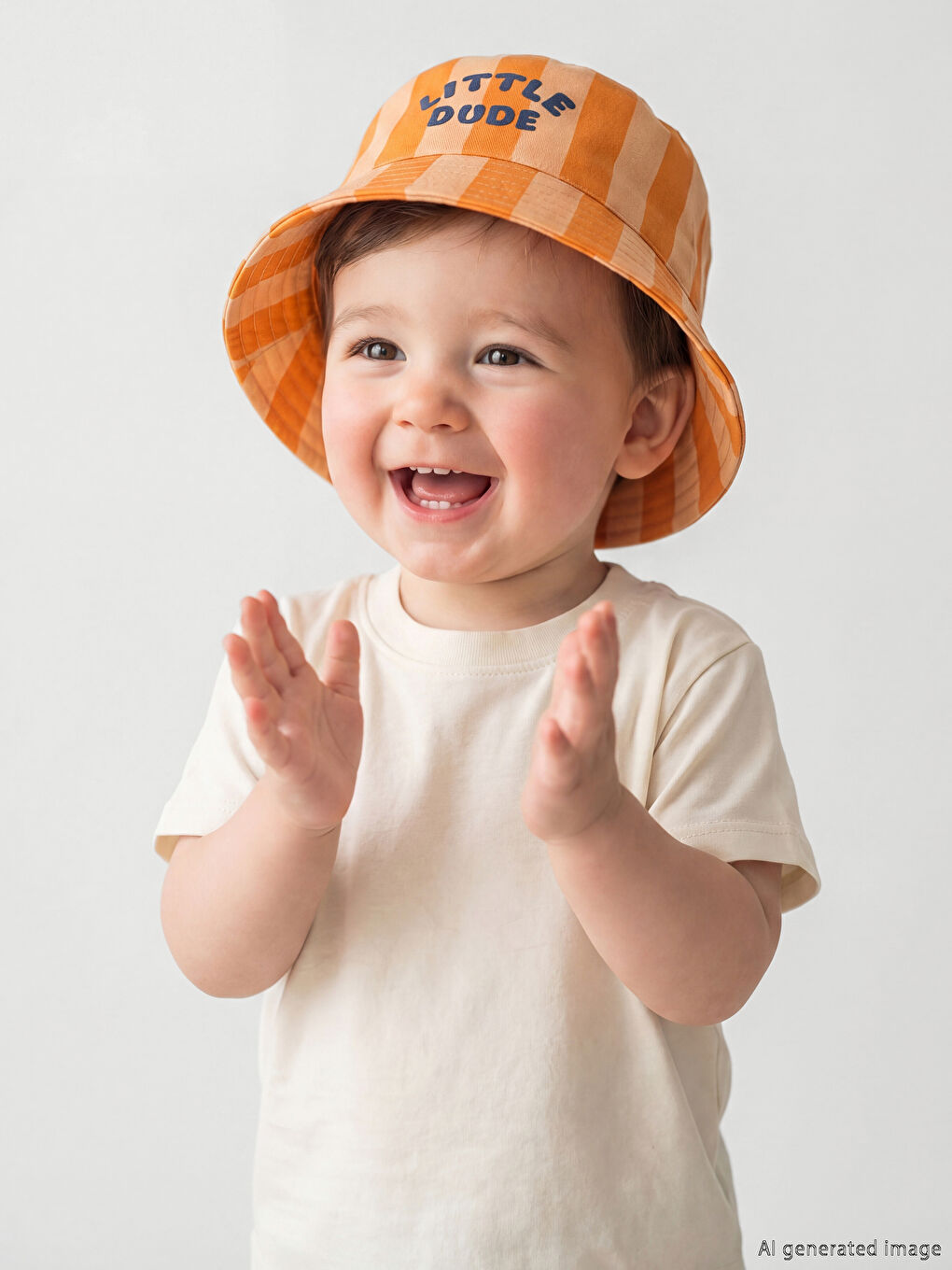 Pălărie Tip Găleată Brodată pentru Bebeluși Băieți