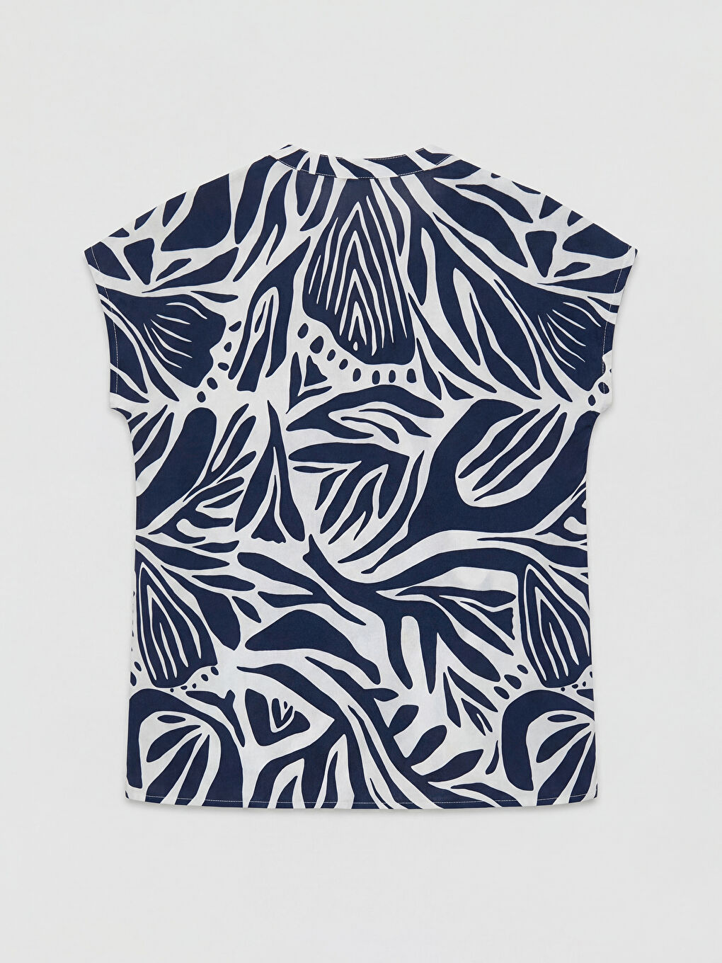 Жена Морско-Синьо Блуза-1