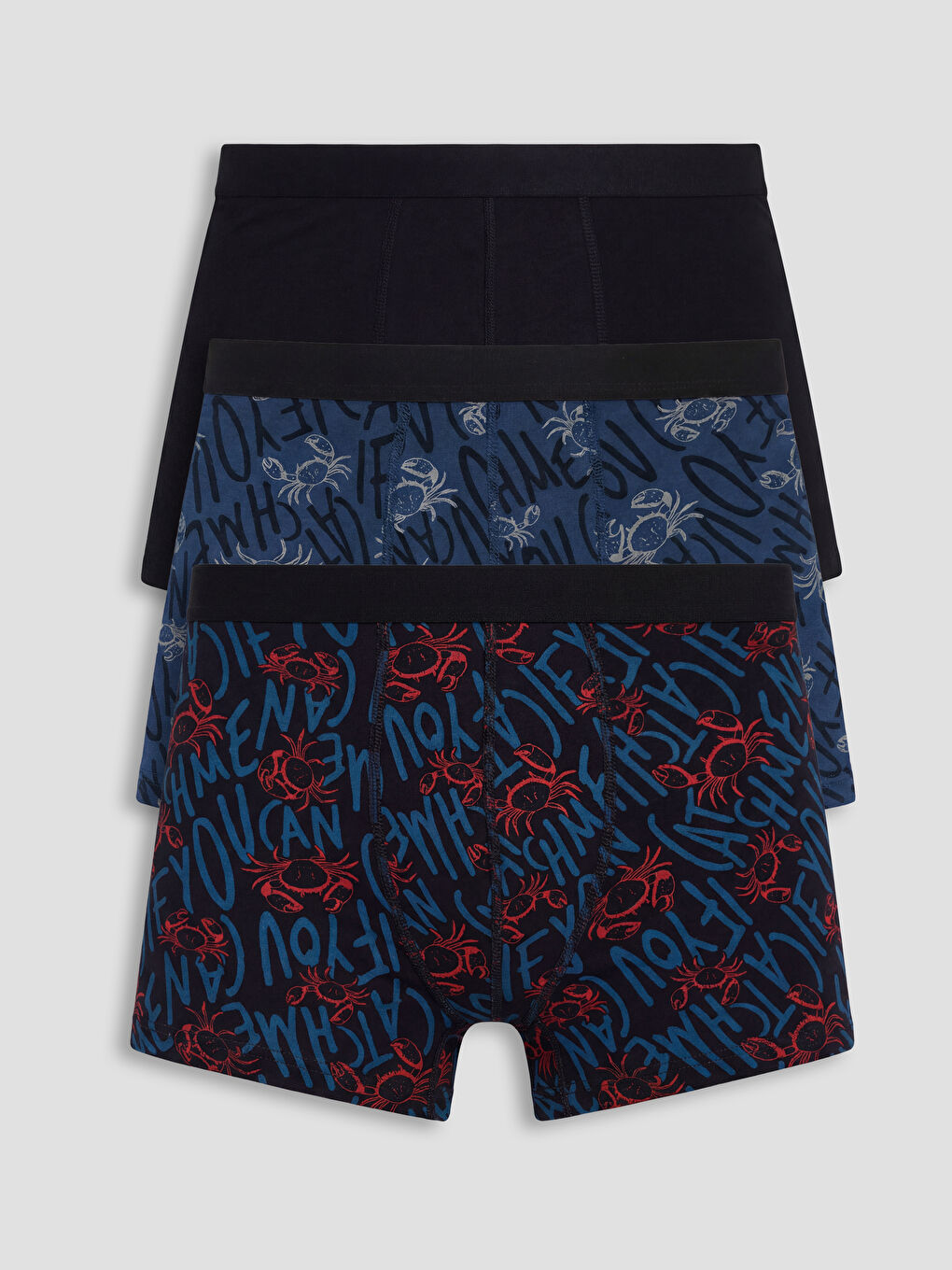 მამაკაცები შავი ბოქსერ საცვლები