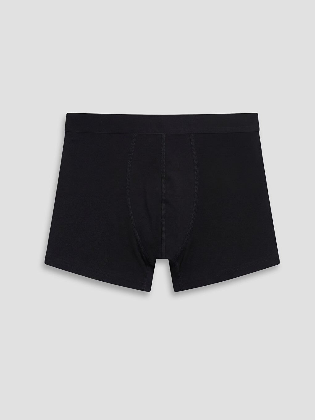 Siyah Pamuklu Esnek Erkek Boxer