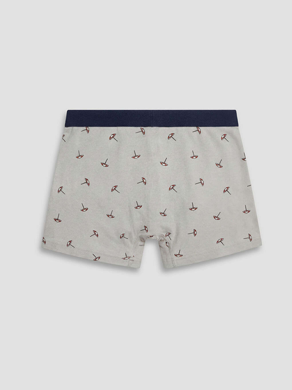 Gri Pamuklu Esnek Erkek Boxer 3'lü-2