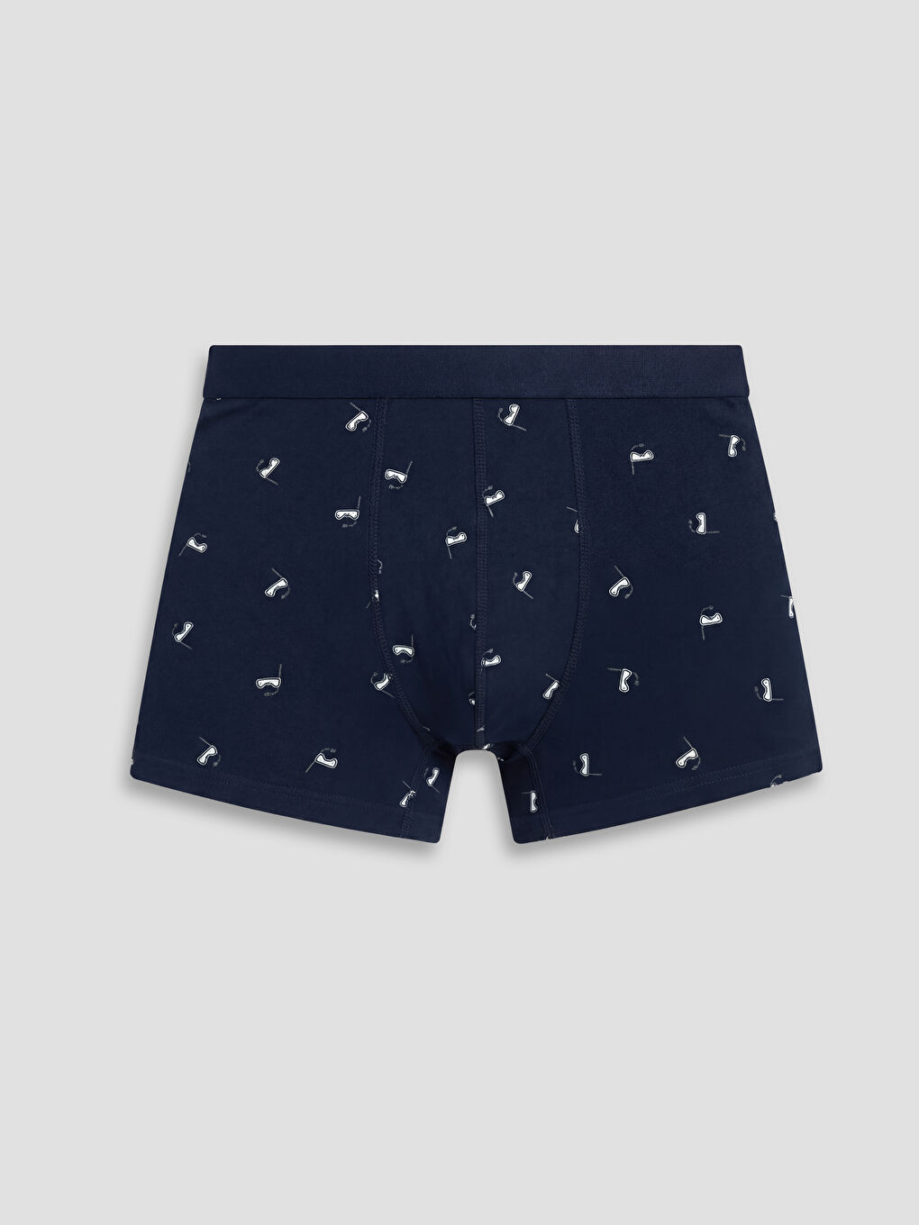 Gri Pamuklu Esnek Erkek Boxer 3'lü-3