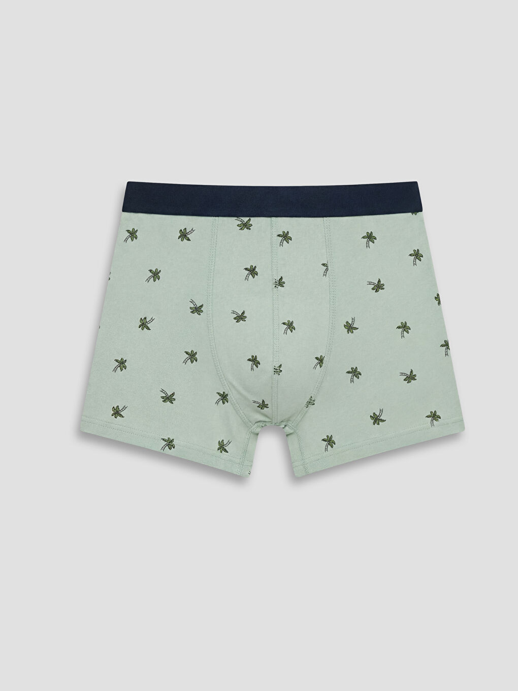 Gri Pamuklu Esnek Erkek Boxer 3'lü-4