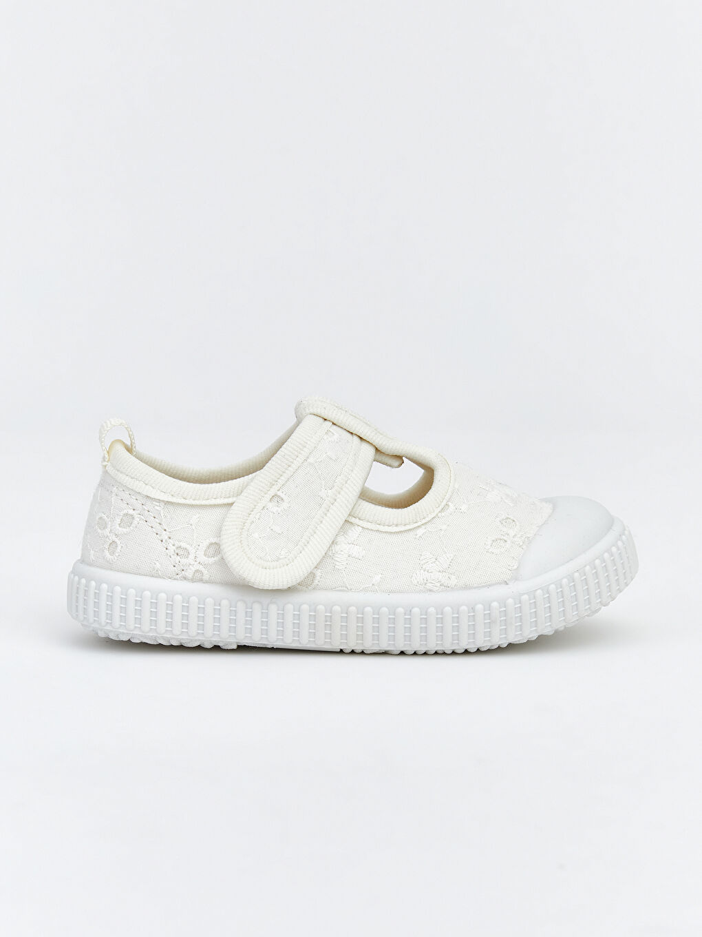 أحذية ما قبل المشي أبيض طفلة-1