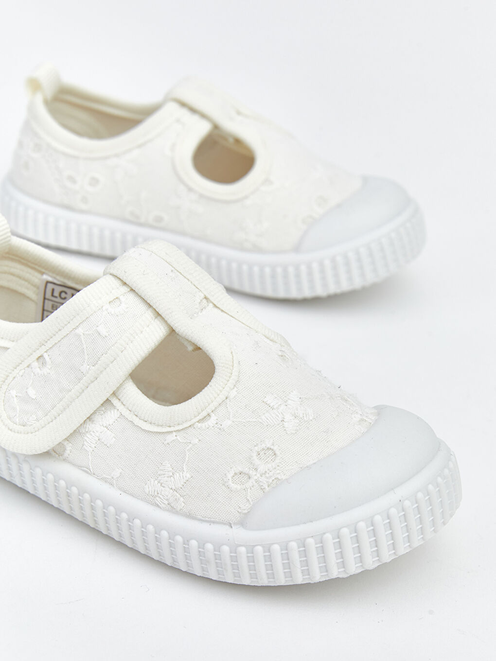 أحذية ما قبل المشي أبيض طفلة-2