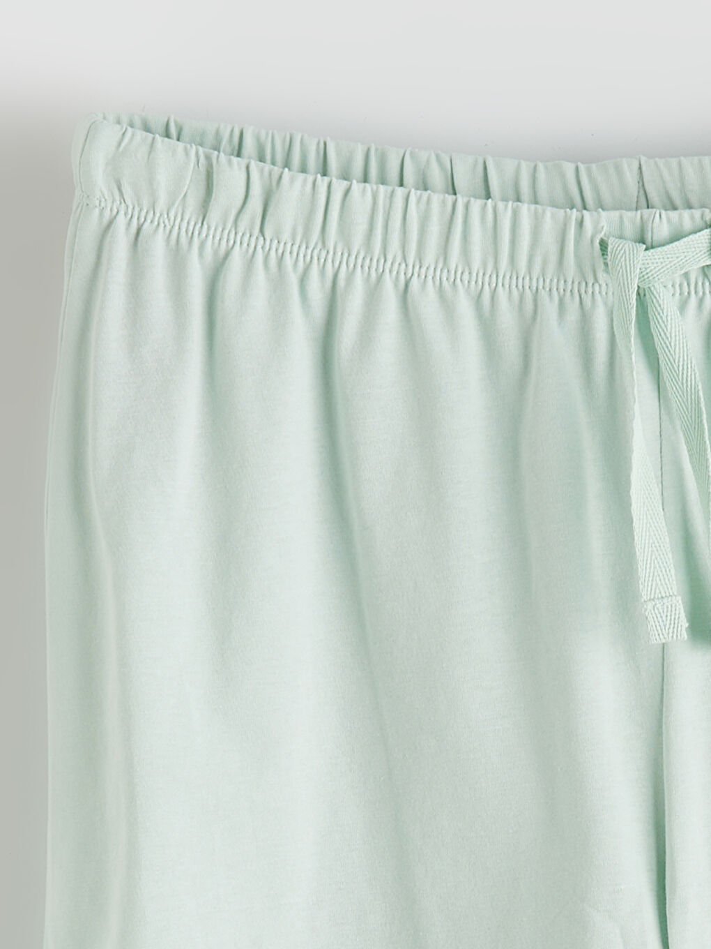 Turkuaz Bisiklet Yaka Baskılı Kadın Şortlu Pijama Takımı-9