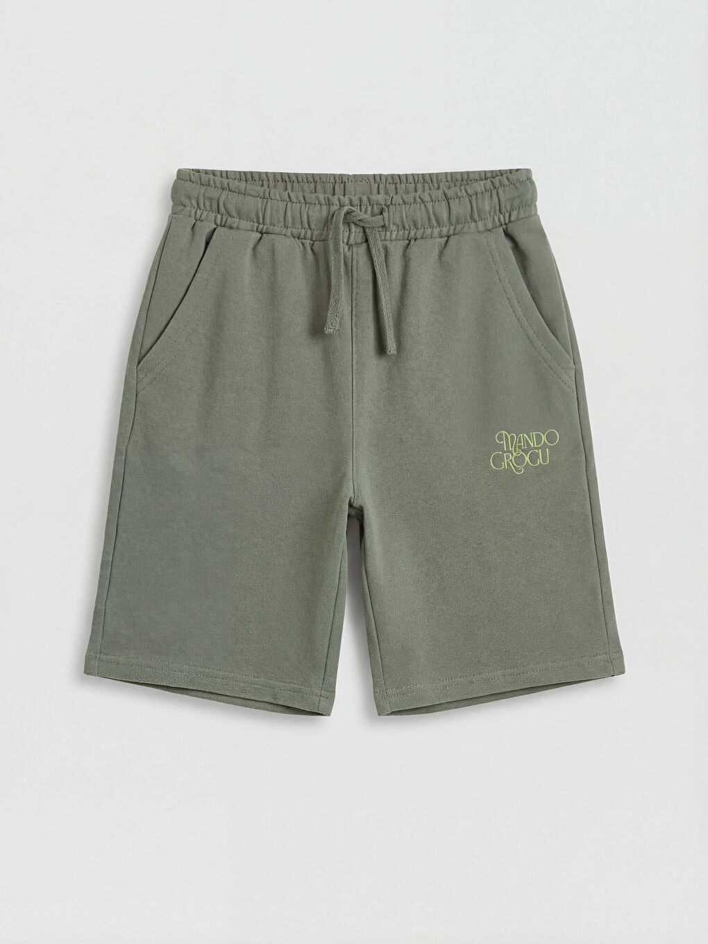 Ekru The Mandalorian Baskılı Erkek Çocuk Tişört ve Şort-3