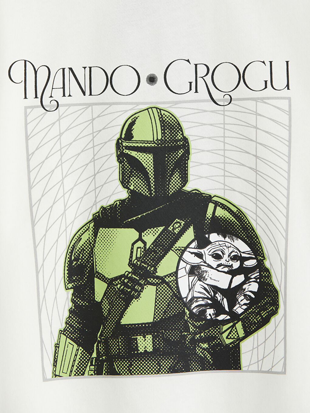 Ekru The Mandalorian Baskılı Erkek Çocuk Tişört ve Şort-5